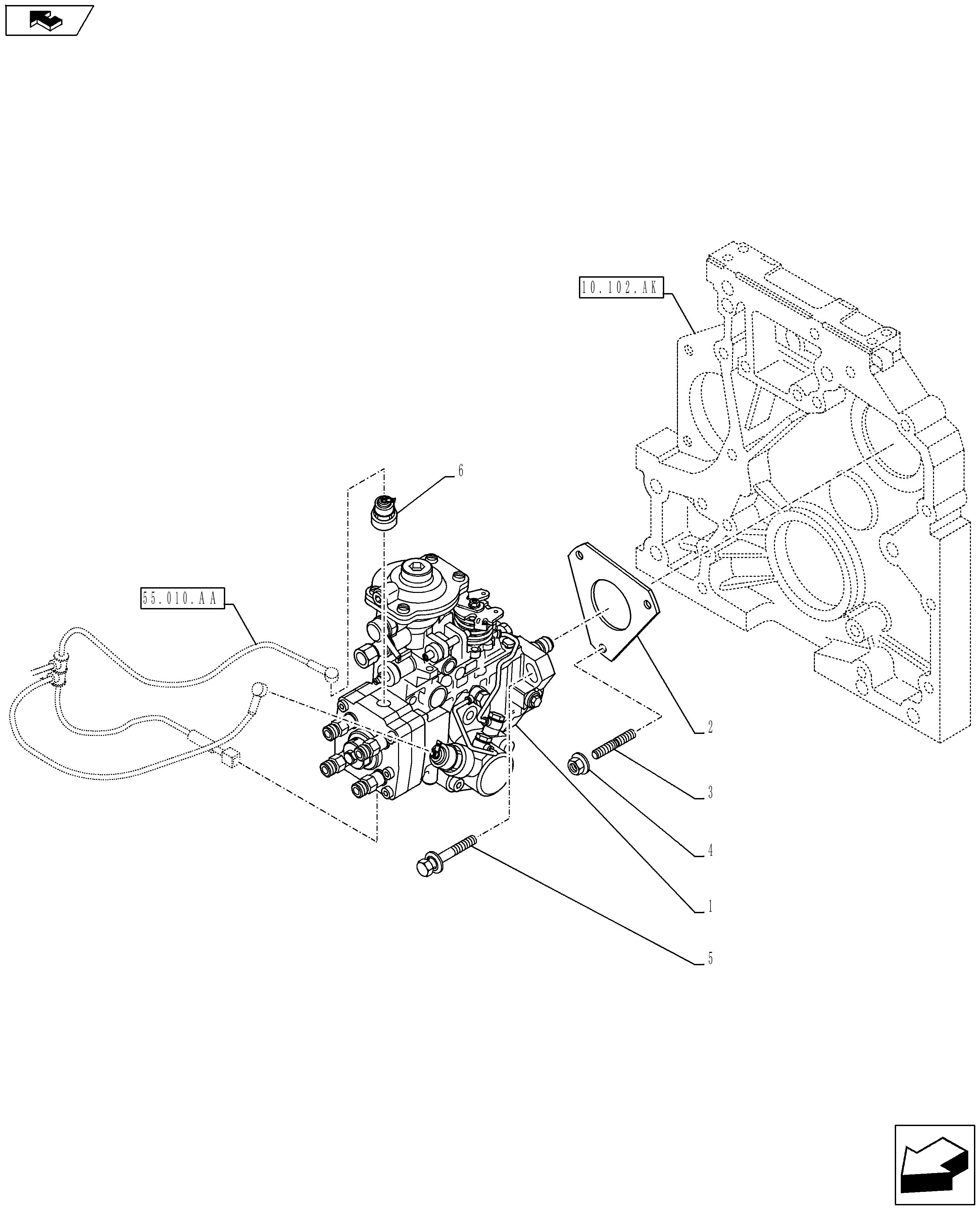 New Holland F4CE9484L J600 - ENGINE 504151486 - 87334303(07
