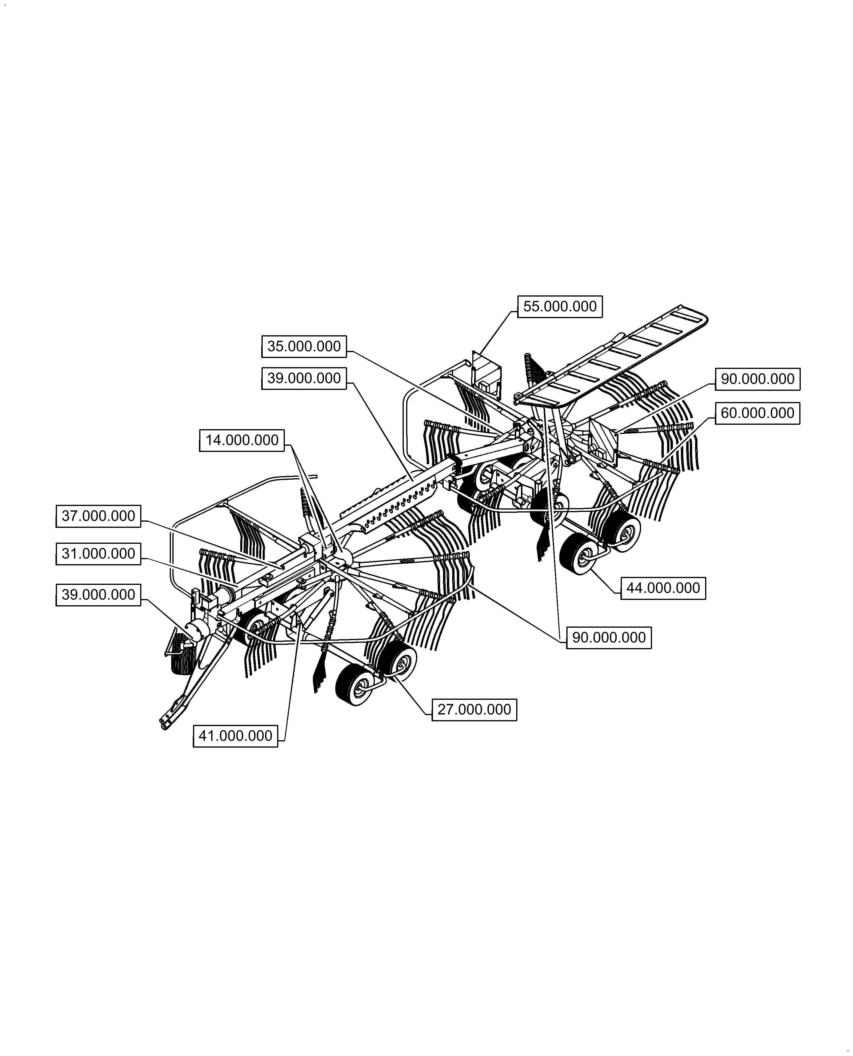 New Holland PROROTOR 3223 - ADJUSTABLE TWIN ROTOR RAKE(11/11