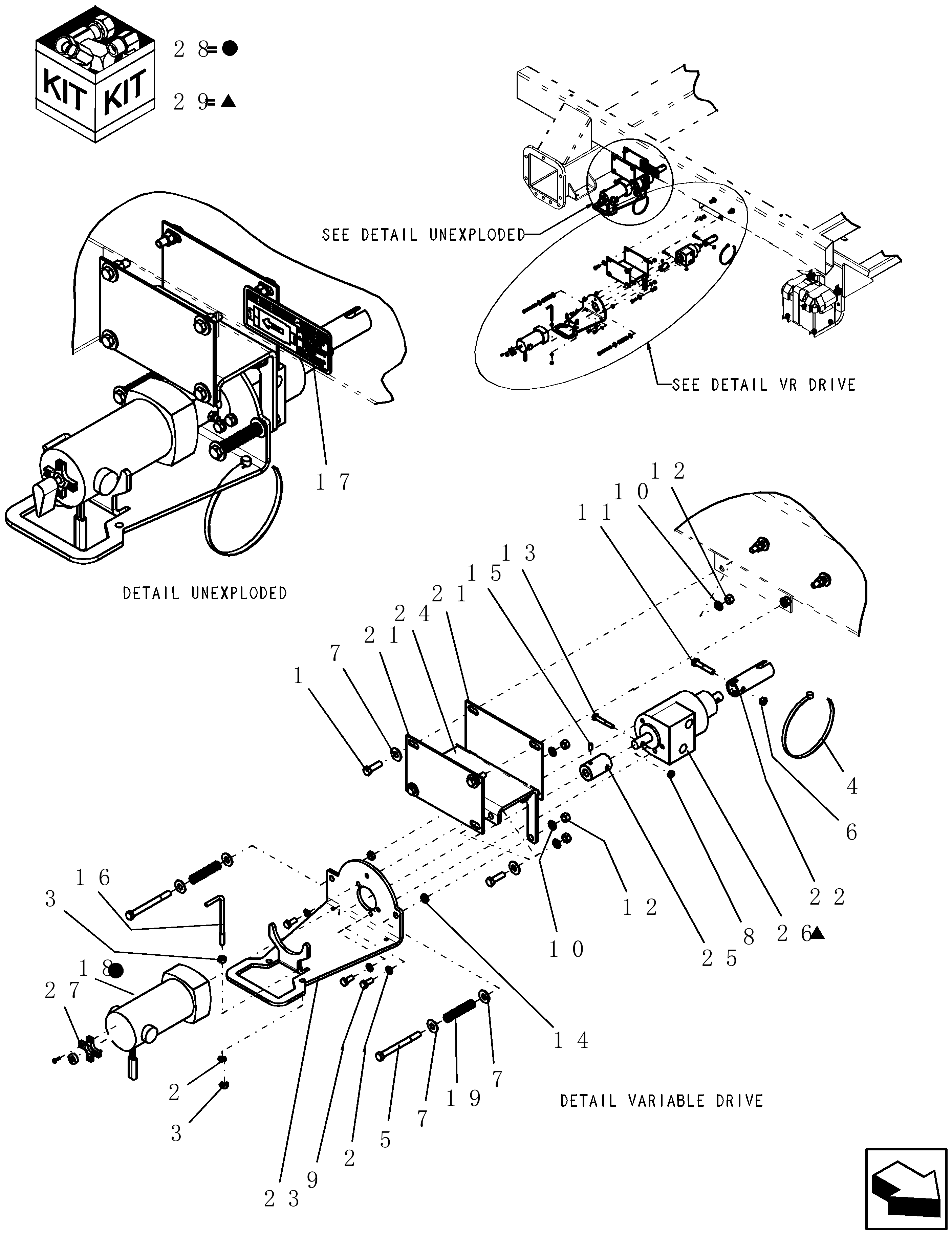 New Holland SC260 - AIR DELIVERY SYSTEM(07/03 - 11/06) Parts Diagrams