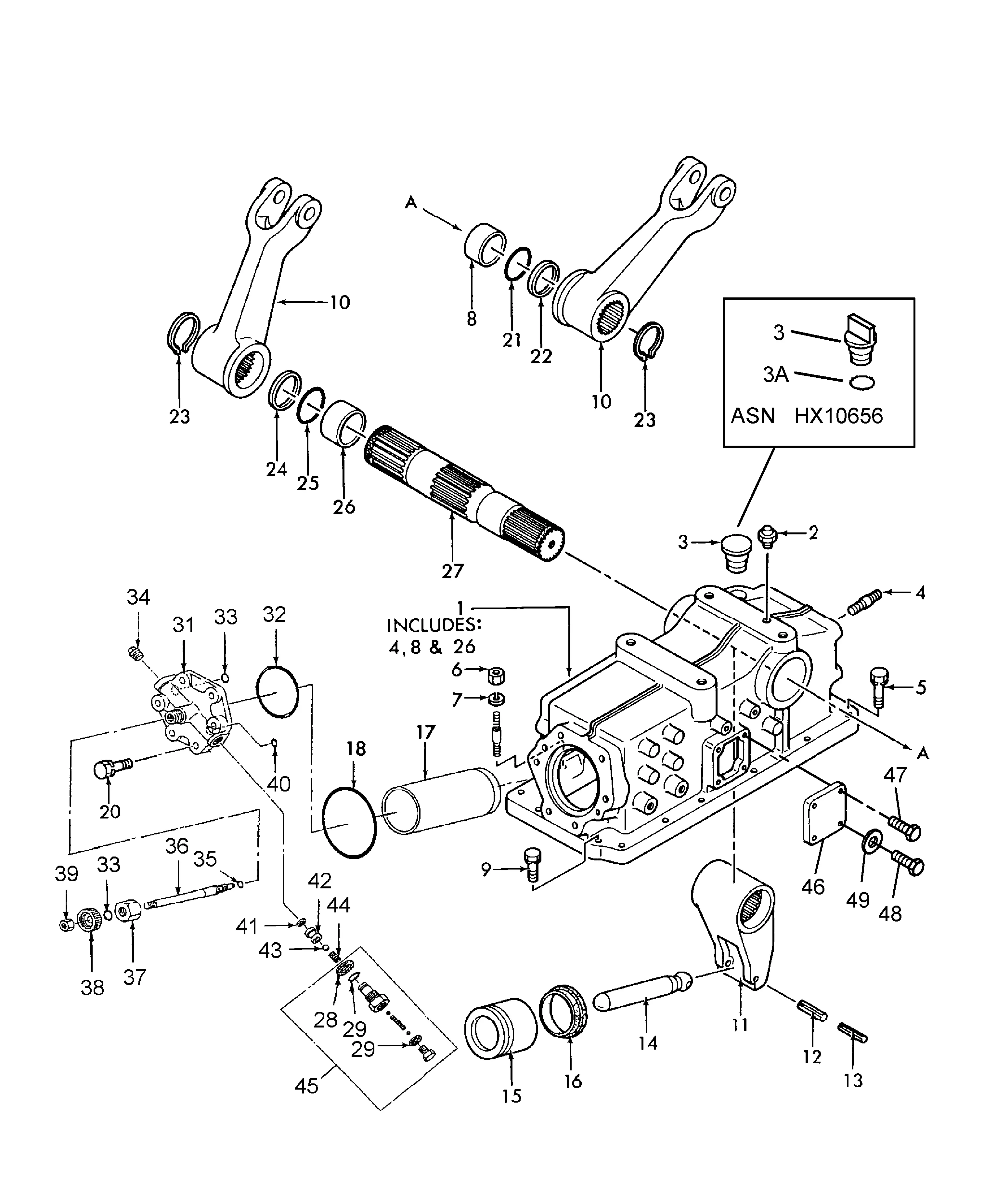 New Holland TC55DA - 4 CYL COMPACT TRACTOR W/EHSS - PIN HX10001 & ABOVE,  Z6NCC1001 & ABOVE(05/03 - 12/07) Parts Diagrams