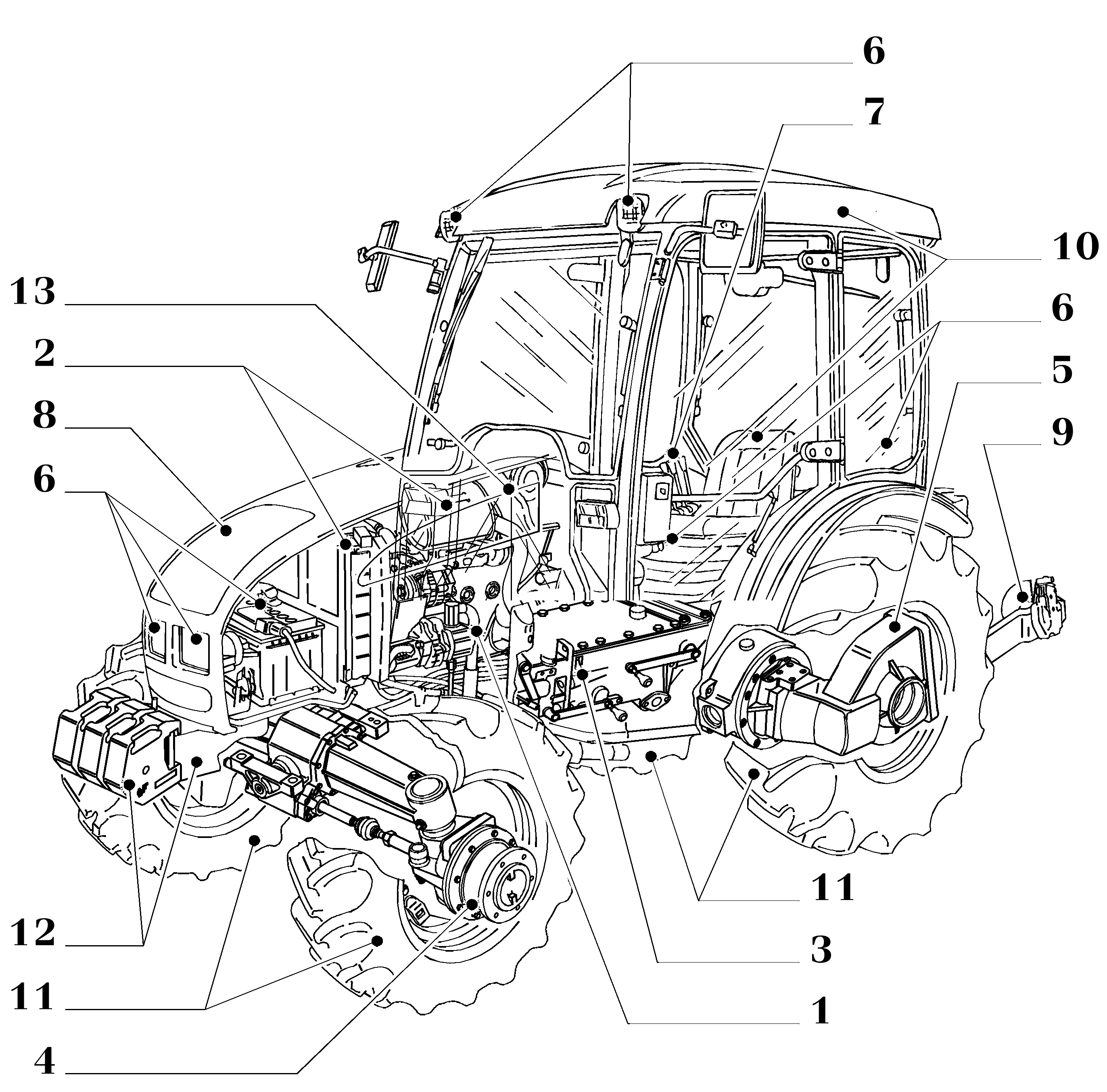 New Holland TCE40 - COMPACT TRACTOR(04/01 - 12/07) Parts Diagrams