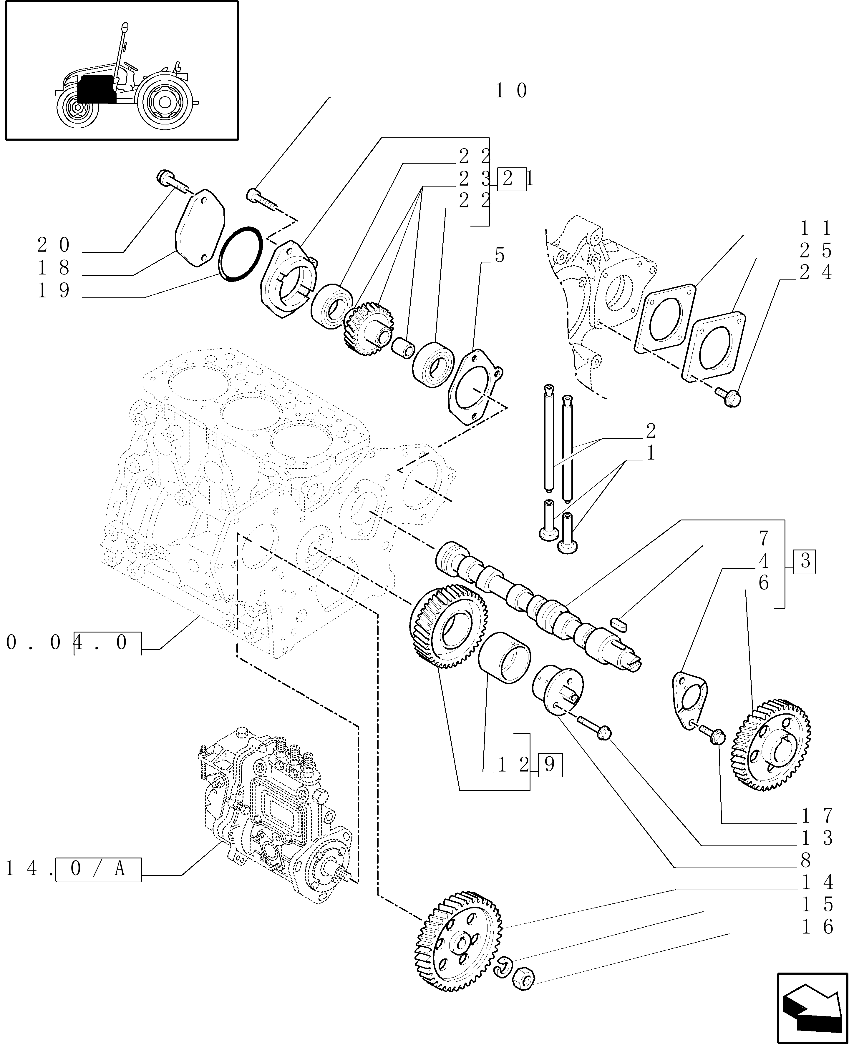 New Holland TCE40 - COMPACT TRACTOR(04/01 - 12/07) Parts Diagrams
