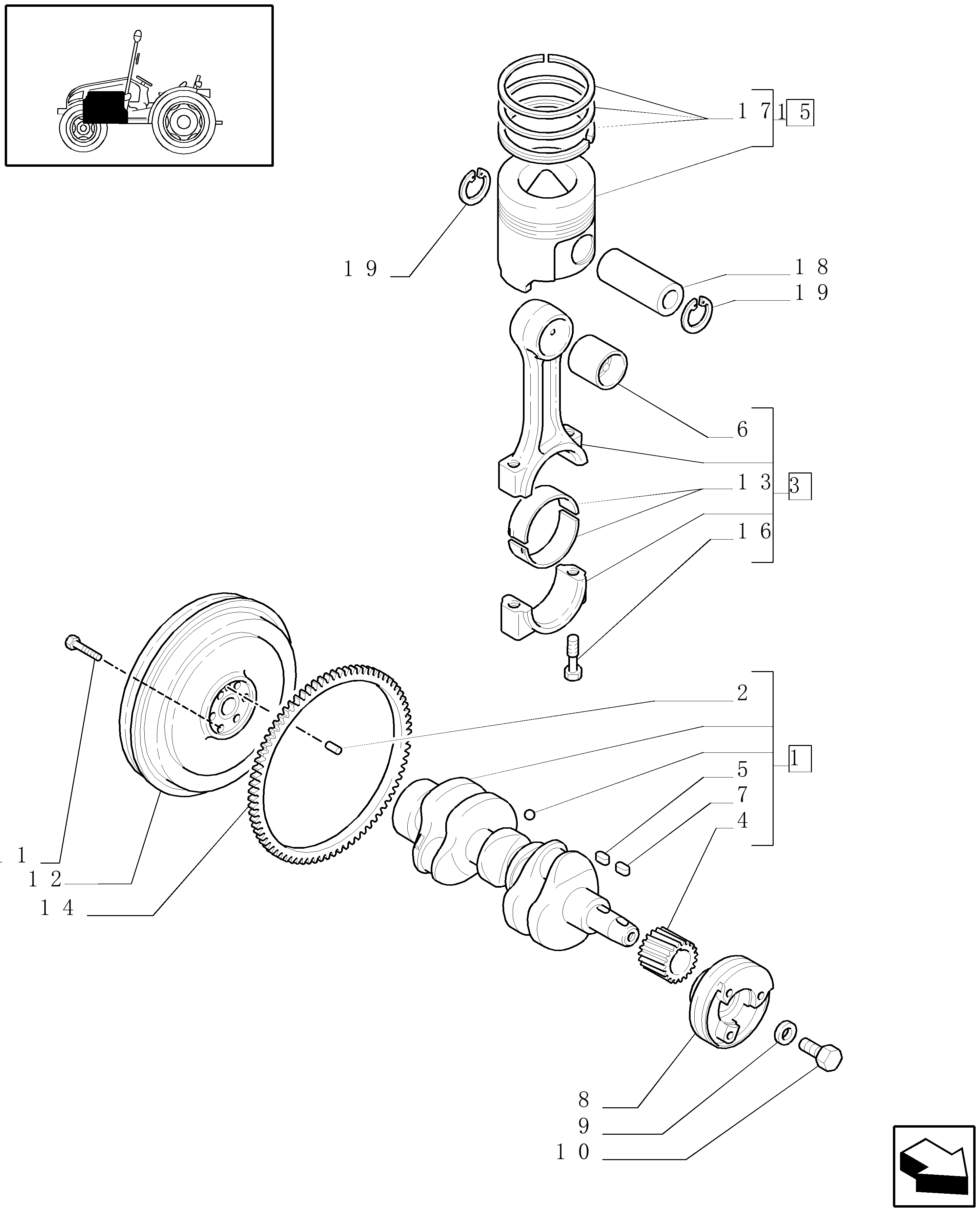New Holland TCE40 - COMPACT TRACTOR(04/01 - 12/07) Parts Diagrams