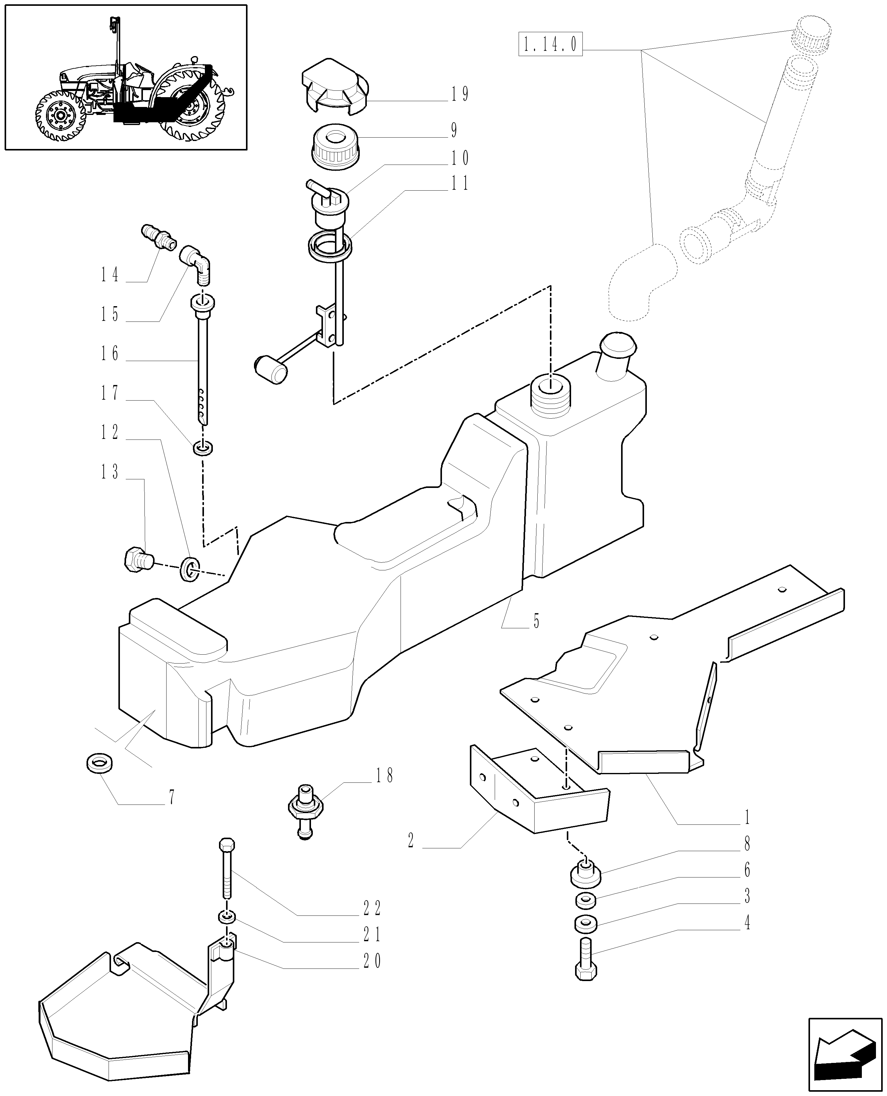 New Holland TN55 - STANDARD TRACTOR(09/99 - 12/03) Parts