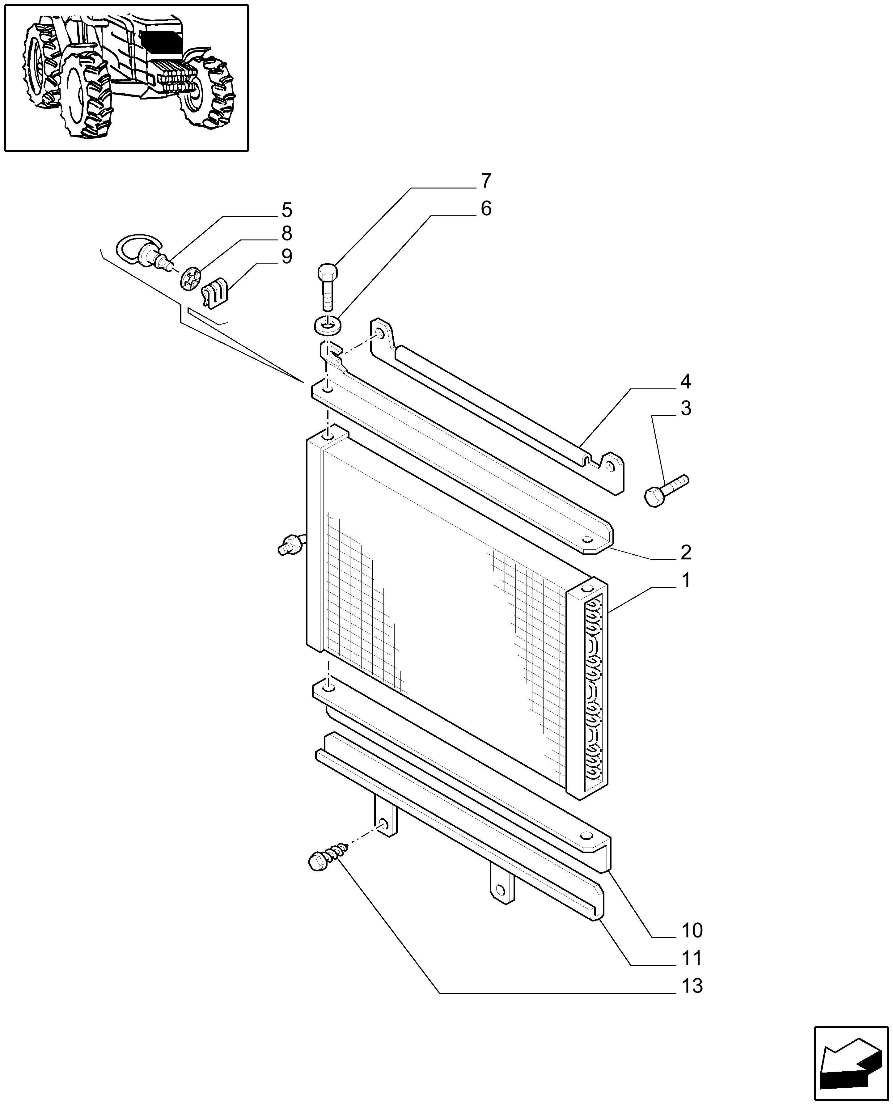 New Holland TN70D - DELUXE TRACTOR(06/00 - 12/03) Parts Diagrams
