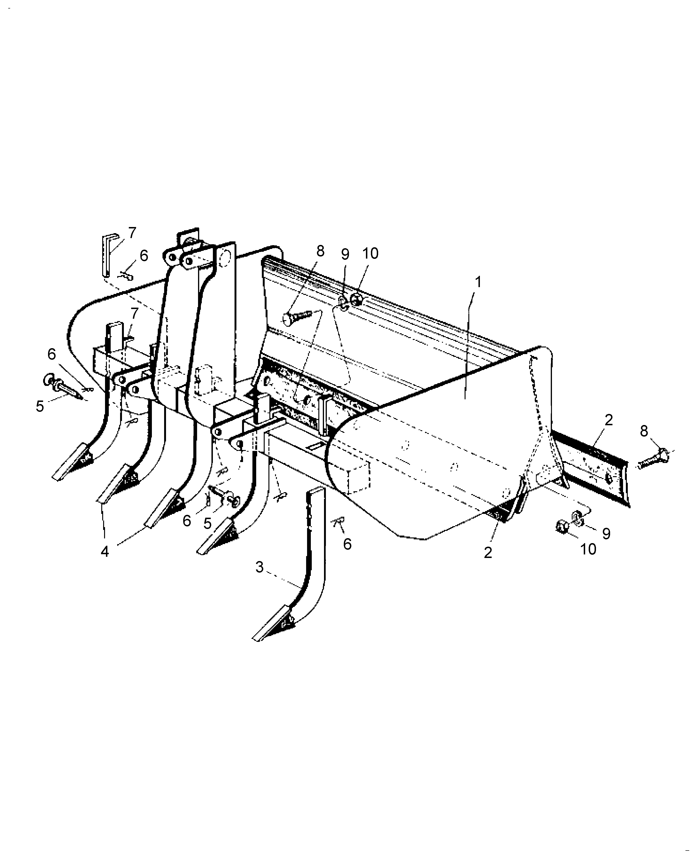 New Holland WORK EZ 72BM - 6' MANUAL STANDARD DUTY BOX BLADE(08/08