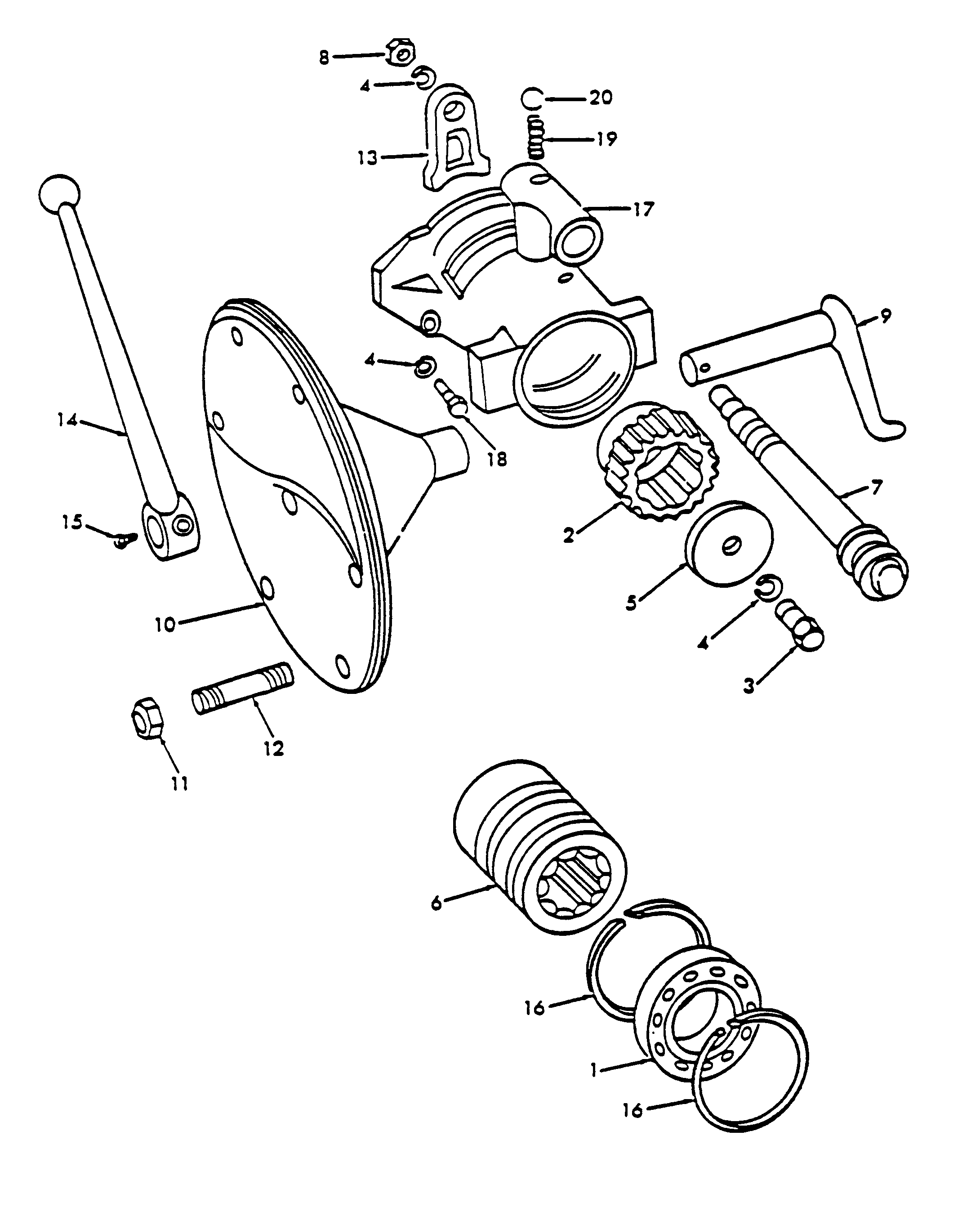 New Holland 8N - FORD 4 CYL AG TRACTOR(01/47 - 12/52) Parts Diagrams, image size:2180x2704