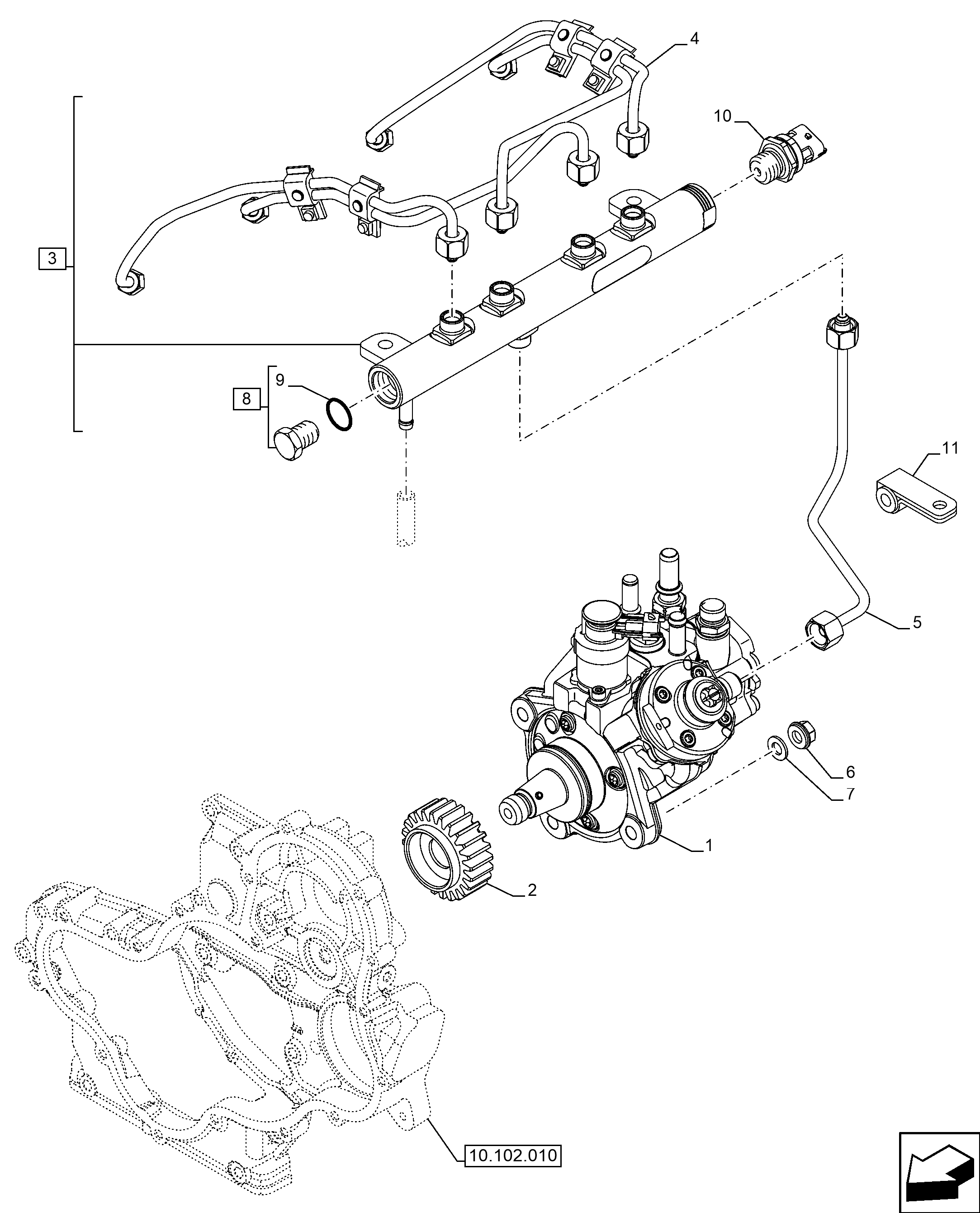 New Holland F5DFL413K A028 - ENGINE PN 5802527633 - 73KW(03 New Holland F5DFL413K A028 - ENGINE PN 5802527633 - 73KW(03
