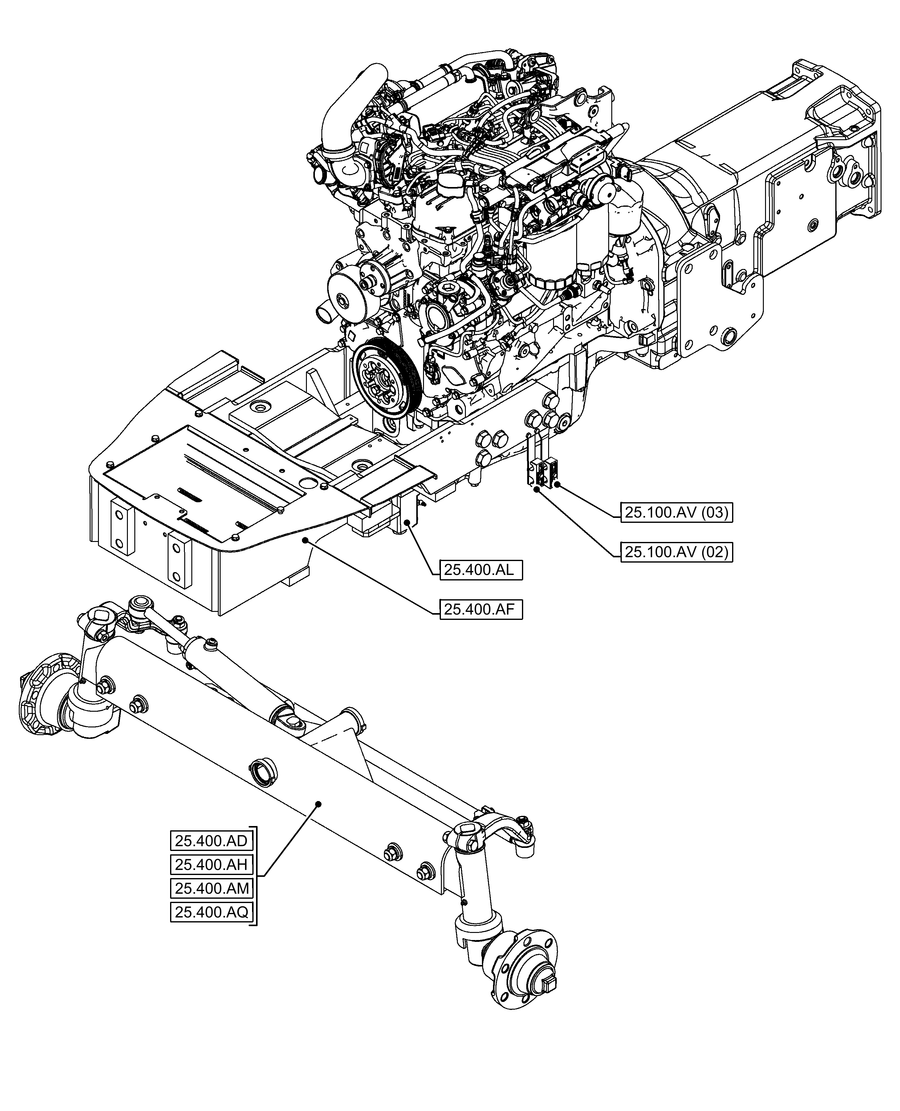 New Holland T4.95 - TRACTOR - TIER 4A (NA) - S/N ZxxT5xxxx(06/13