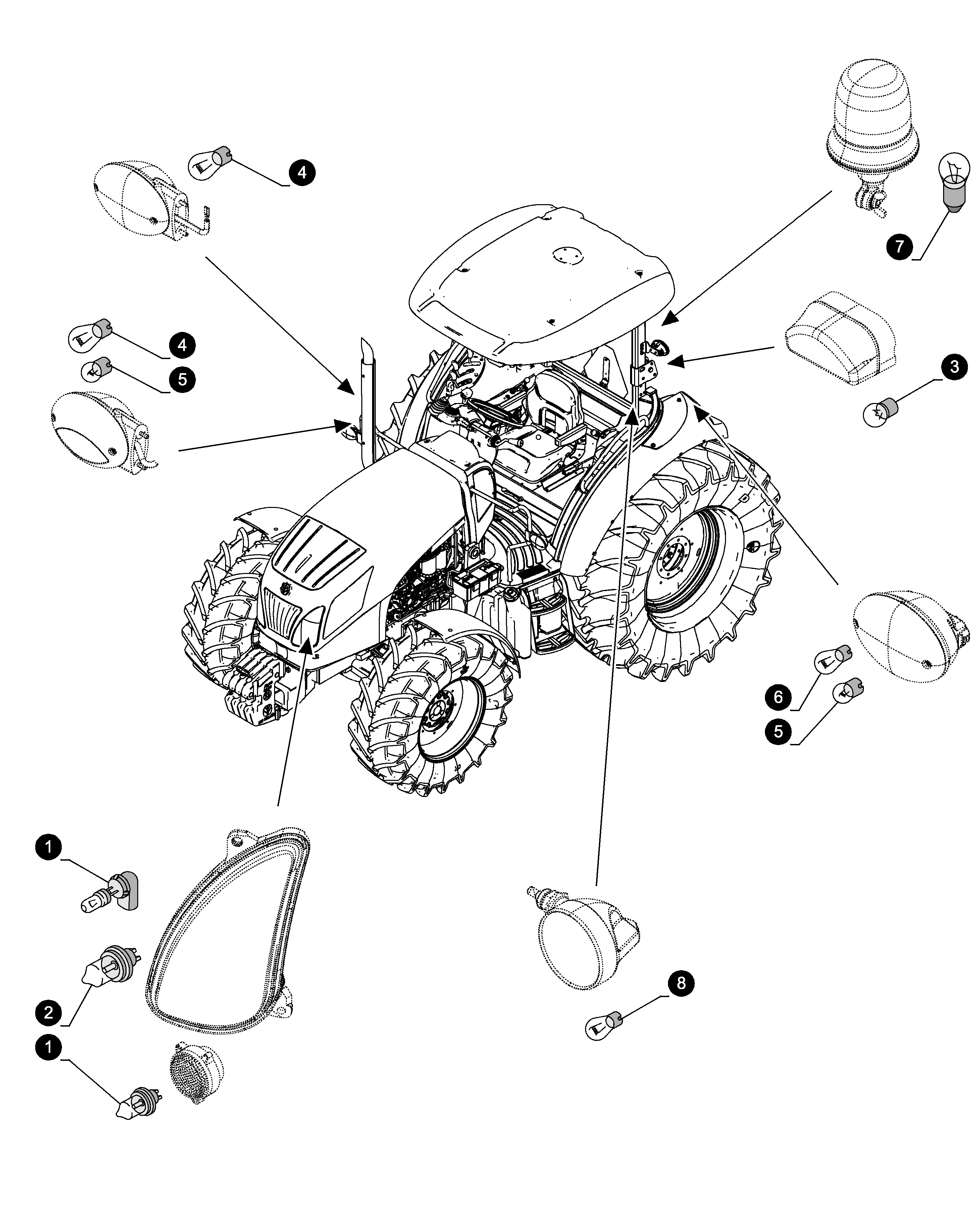 New Holland T4.95 - TRACTOR - TIER 4A - S/N ZxxY5xxxx(12/12 - 12
