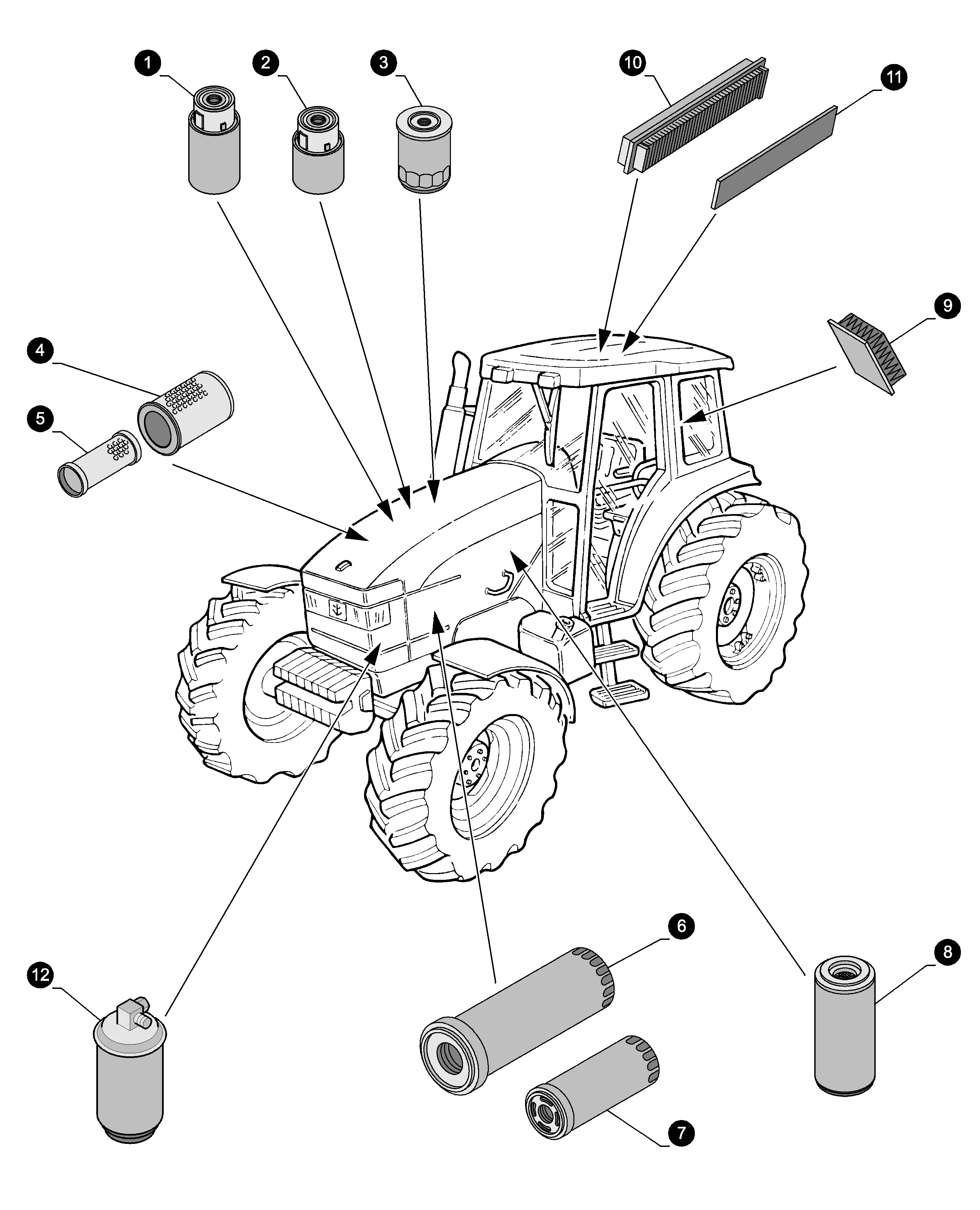 New Holland TM135 - TRACTOR(11/99 - 06/02) Parts Diagrams New Holland TM135 - TRACTOR(11/99 - 06/02) Parts Diagrams