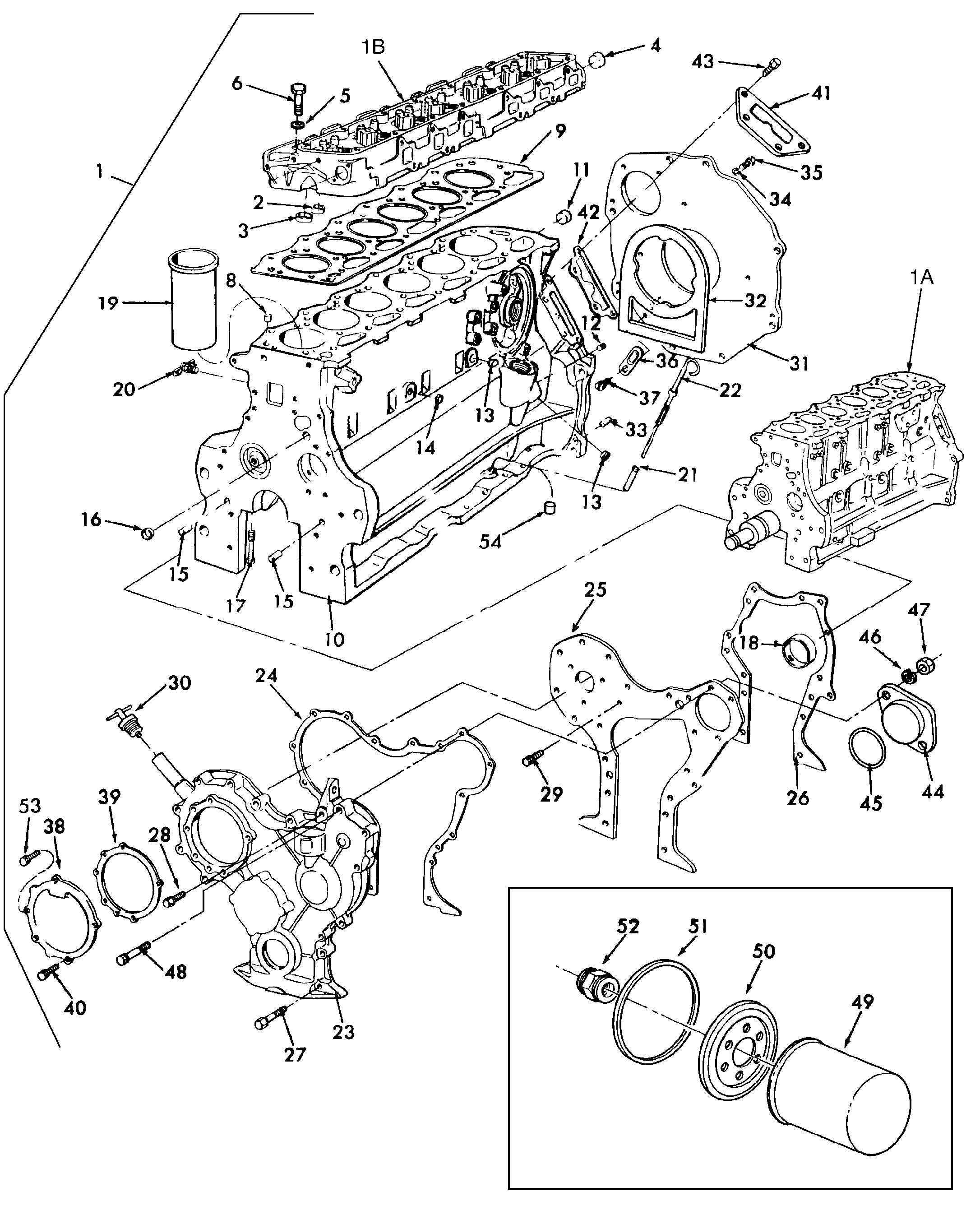 New Holland TW25 - 6 CYL AG TRACTOR(01/83 - 02/90) Parts Diagrams
