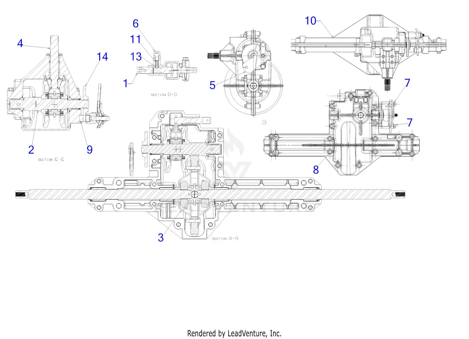Troy-Bilt 13A878BT066 Bronco 46X (2020) Parts Diagrams