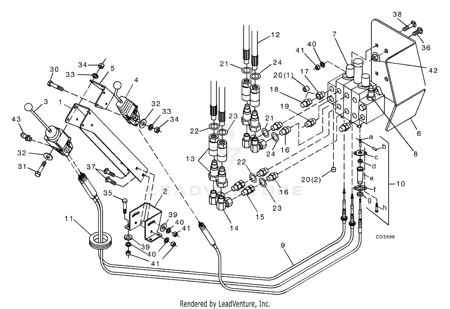 Splm46682 Woods Control Valve Kit 46678 & 46682 Parts Diagrams