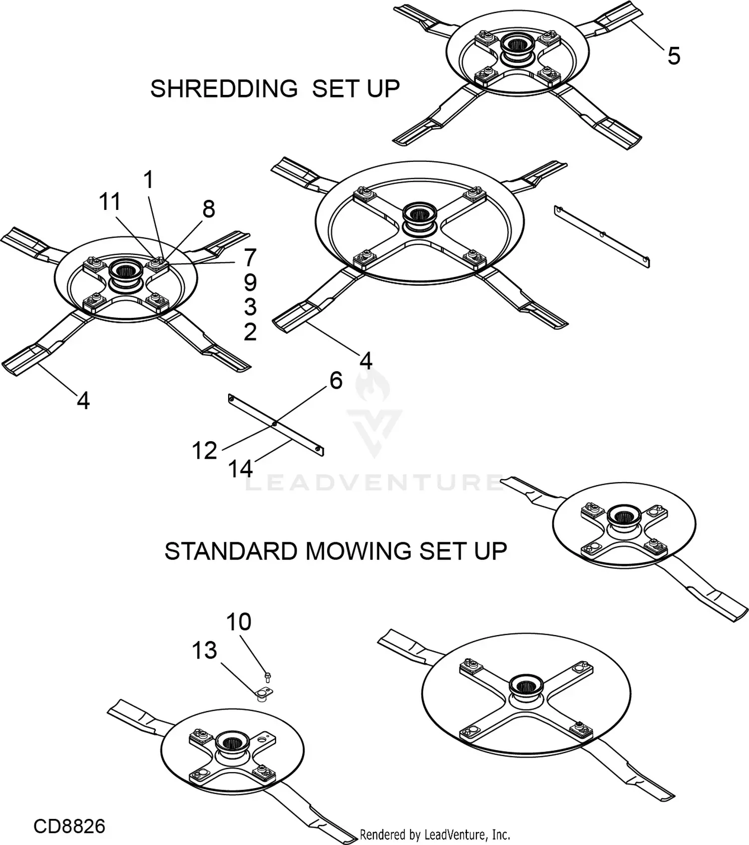 Woods BW15.60 Batwing Parts Diagrams
