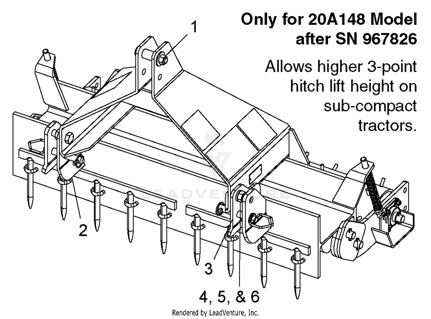 Woods 20A148 Pulverizer Parts Diagrams
