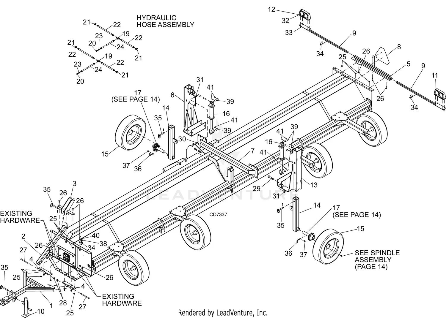 Woods Flail Shredder S15CD Parts Diagrams