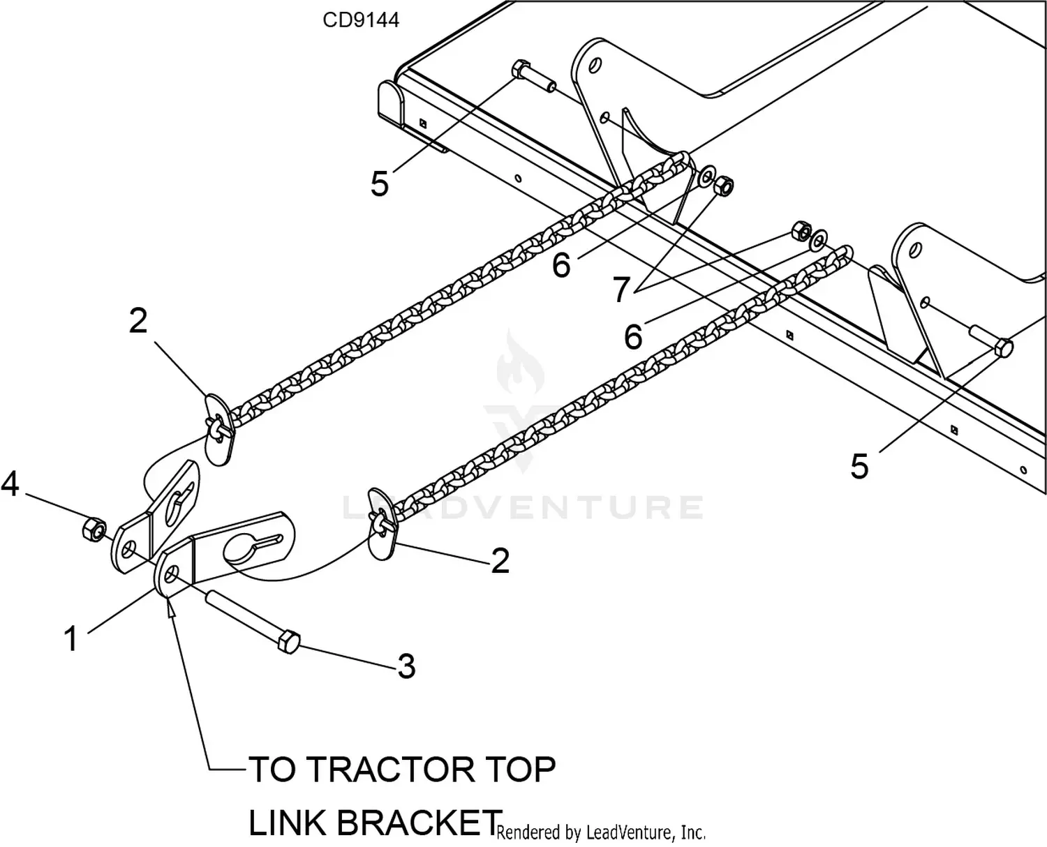 Woods BF6.20 Rotary Cutter Parts Diagrams