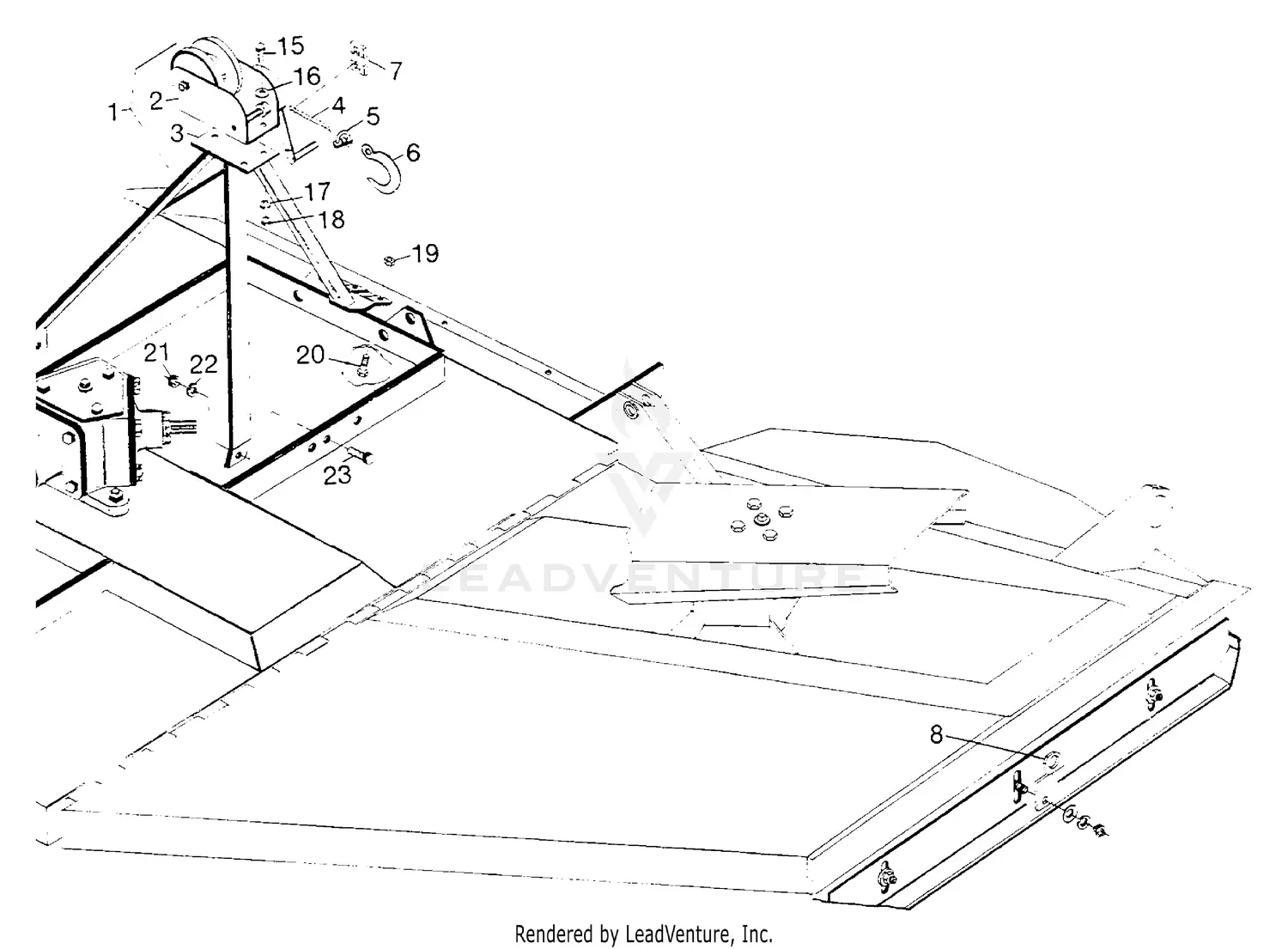 Woods MD315-6 Batwing Parts Diagrams