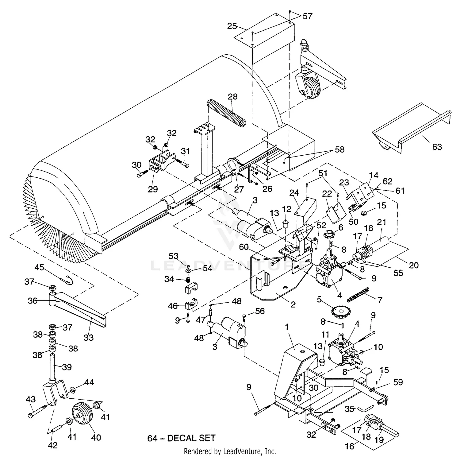 Woods 6182 S/N 621004 & Up Mow`n Machine Parts Diagrams