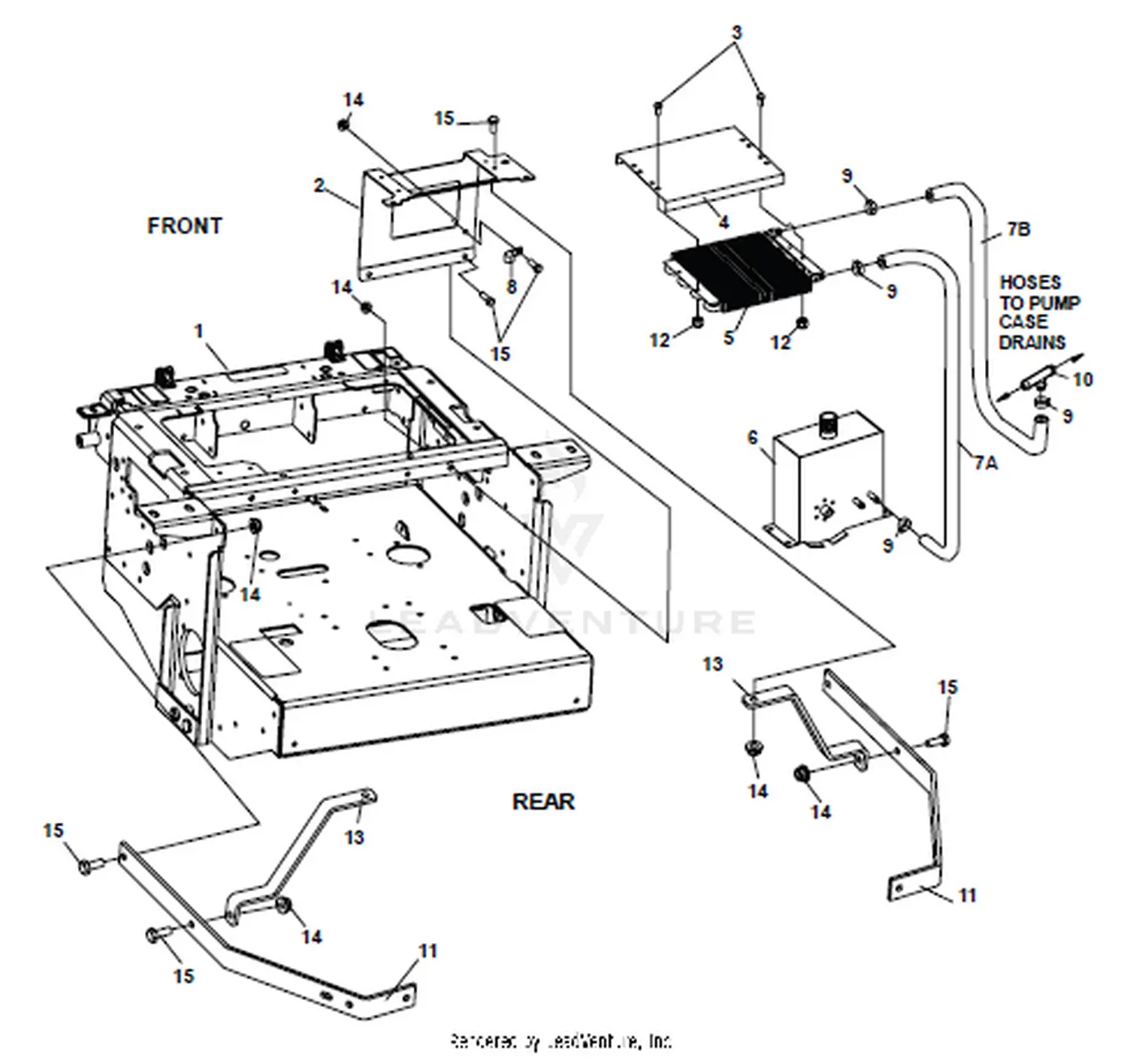 Woods MZ2661K 872252F 26HP KAW W/61” SIDE DISCHARGE Parts Diagrams