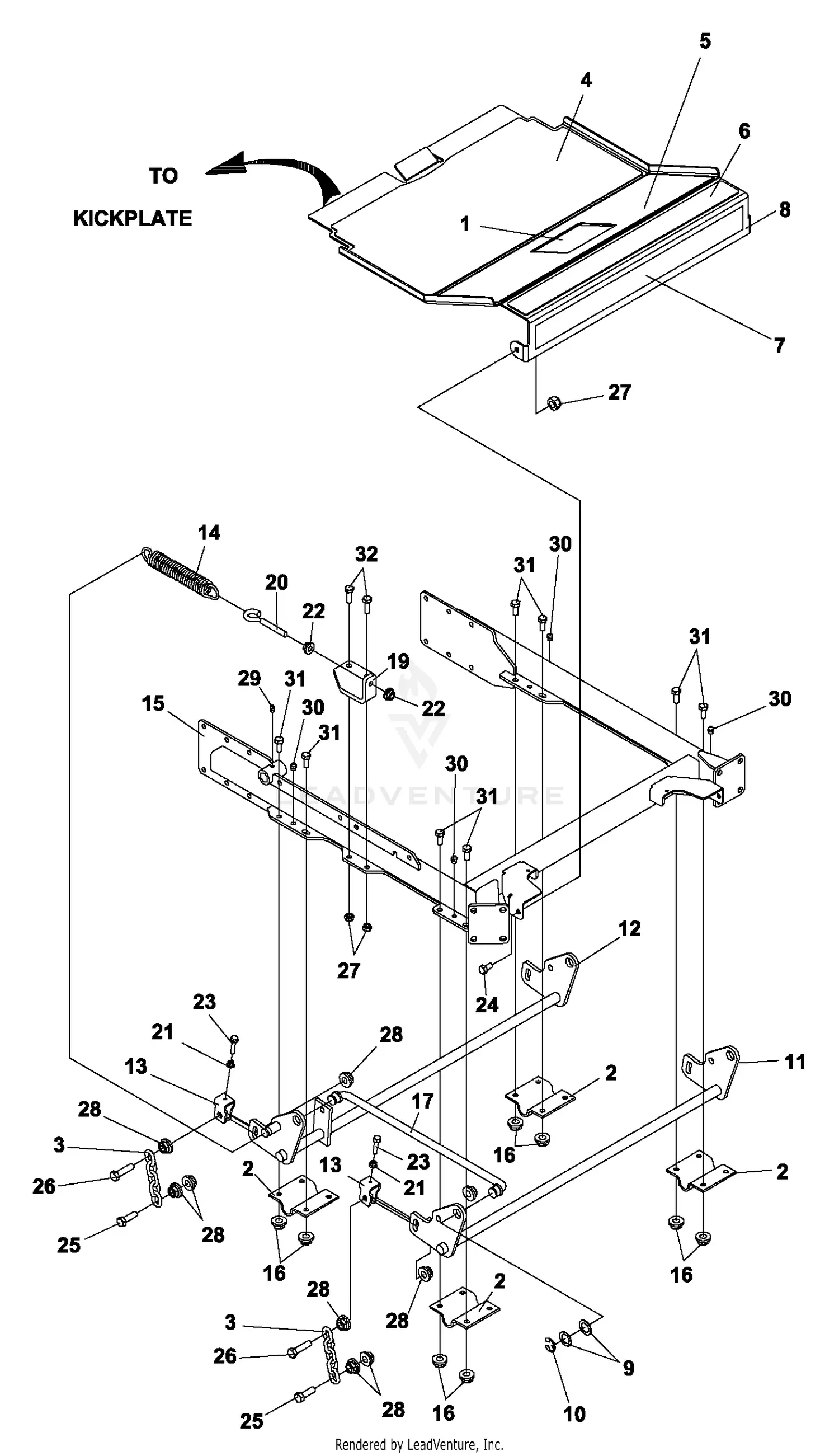 Woods MZ3361G Mow`n Machine Parts Diagrams