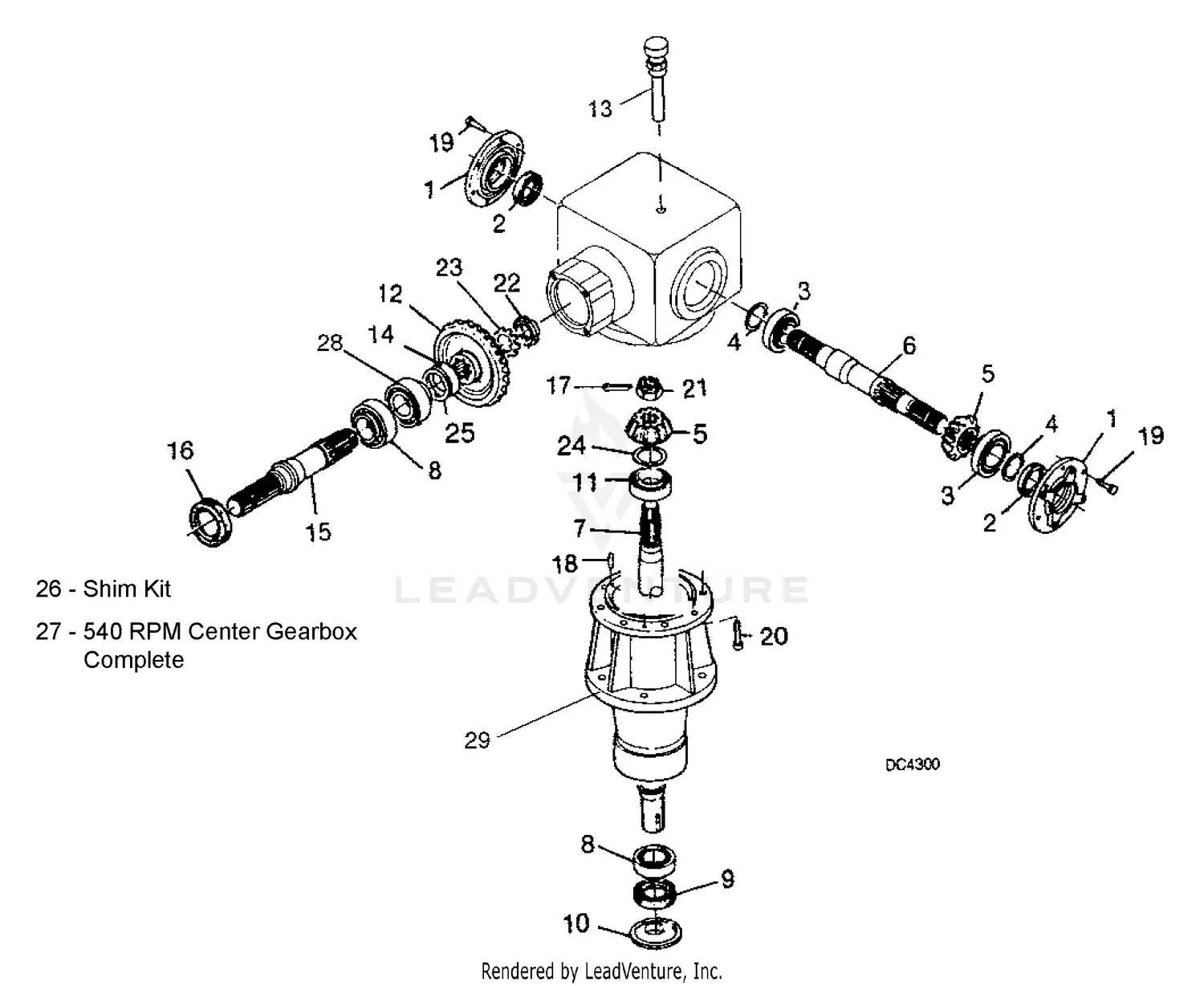 Woods 3168 Multi-Spindle Parts Diagrams