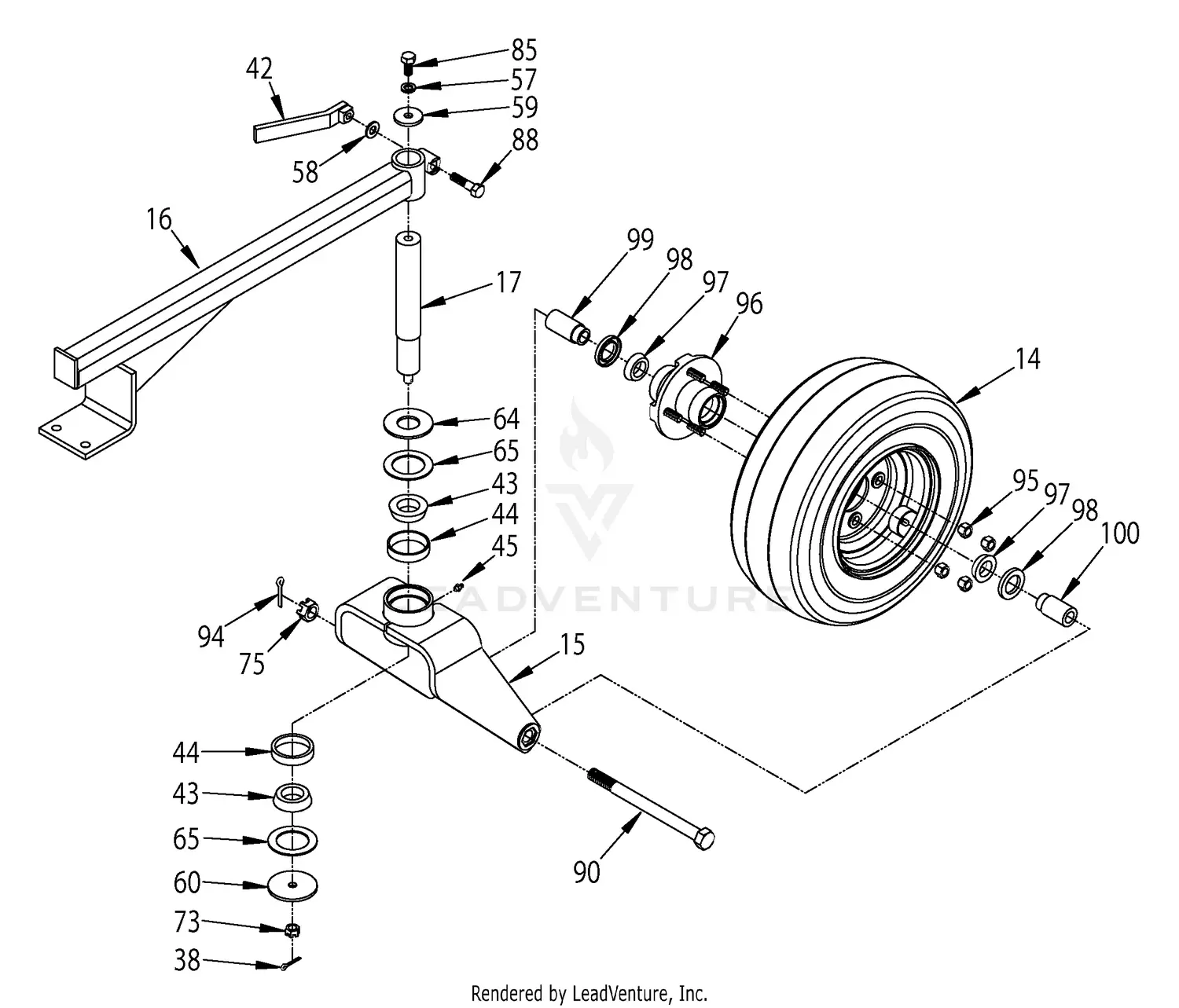 Power Rake Spring Bracket Woods PR7200S Power Rake Parts Diagrams