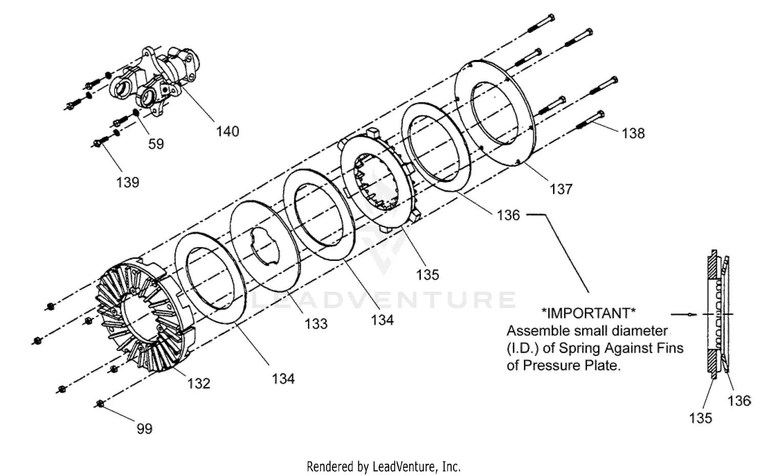 Pressure Rake Part Woods TPR9600-2 Power Rake Parts Diagrams