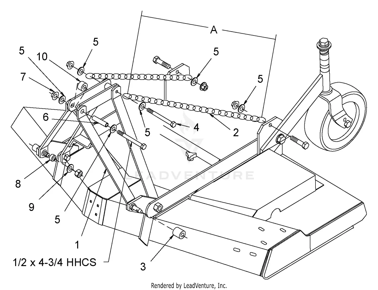 thumbnail image 2 of Genuine OEM Woods 53418 Belt For RD8400 & PRD8400 Finish Mowers 2 of 5