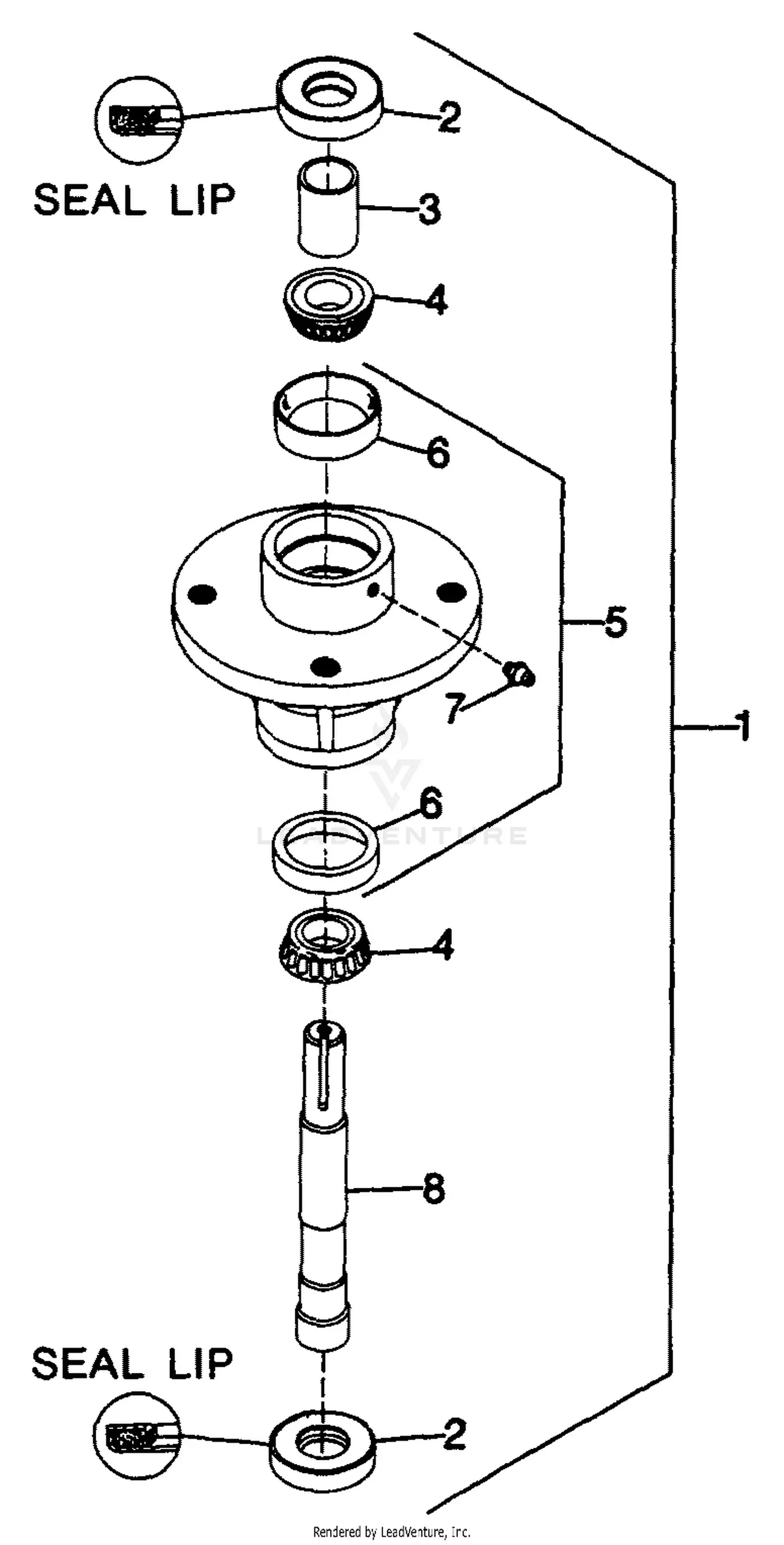 Woods RM306-3 Rearmount Finish Mower (10/86) Parts Diagrams
