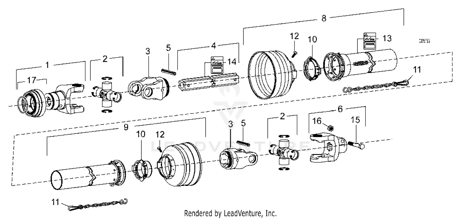Woods DS1440Q Rotary Cutter Parts Diagrams