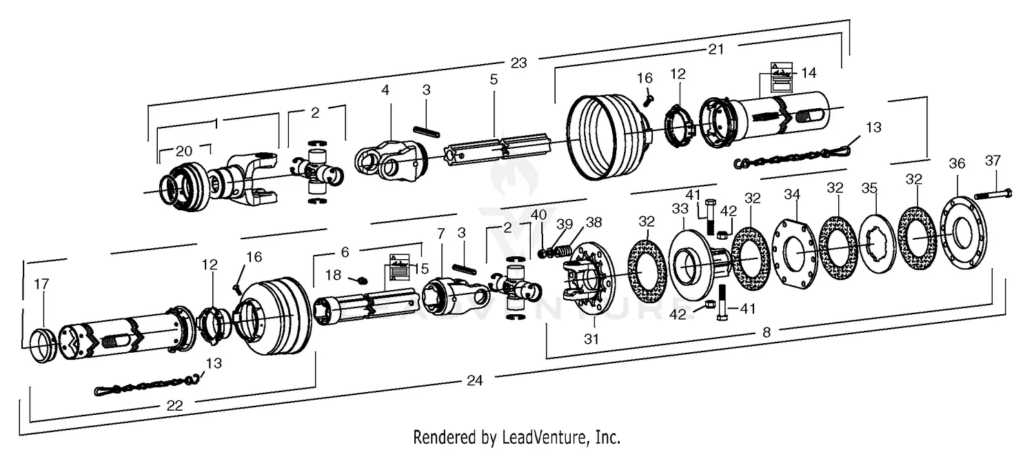 Woods BL84 Rear Blades (Gill) Parts Diagrams