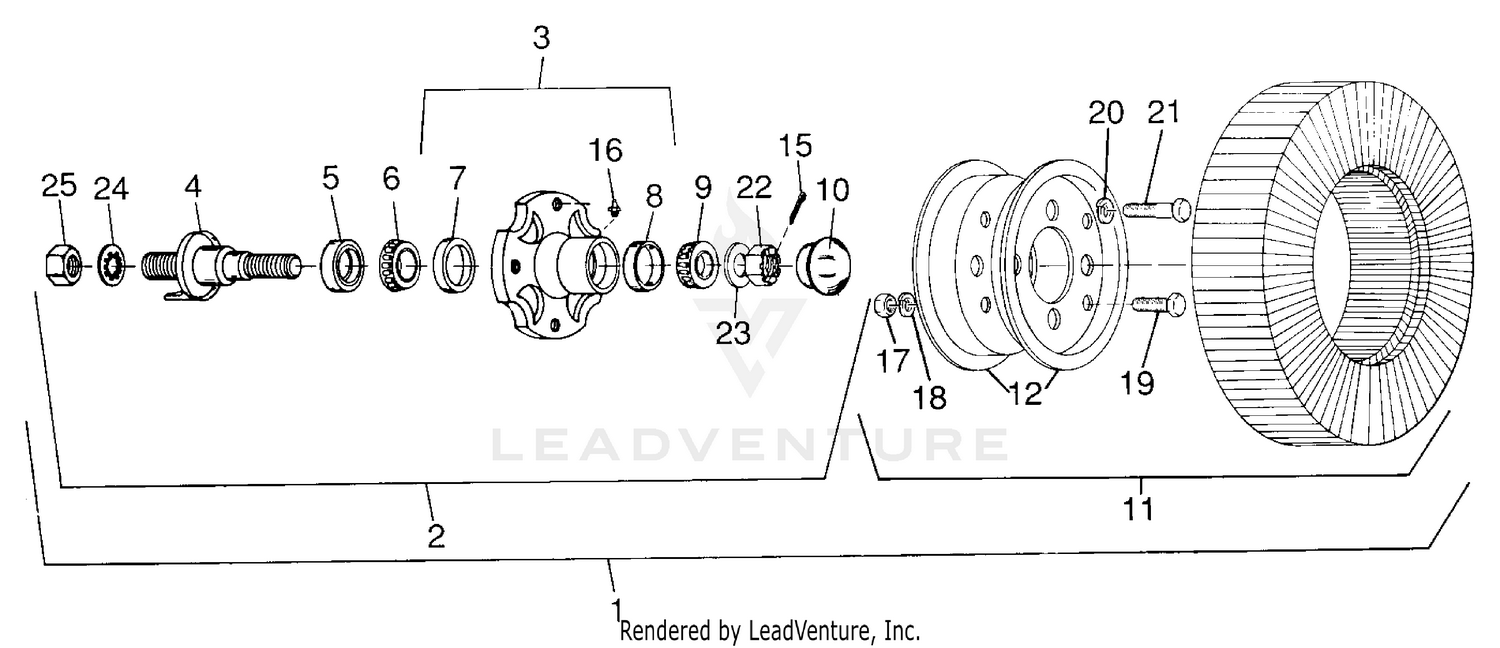Woods MD184-3 Single Spindle Parts Diagrams