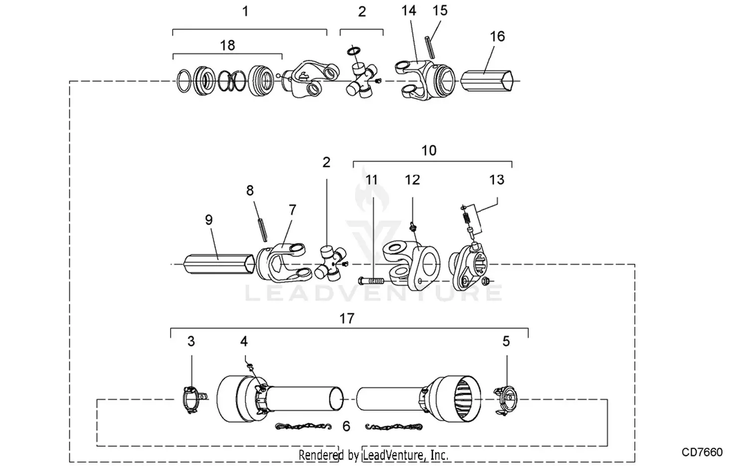 Woods TS52 Rotary Tiller Parts Diagrams
