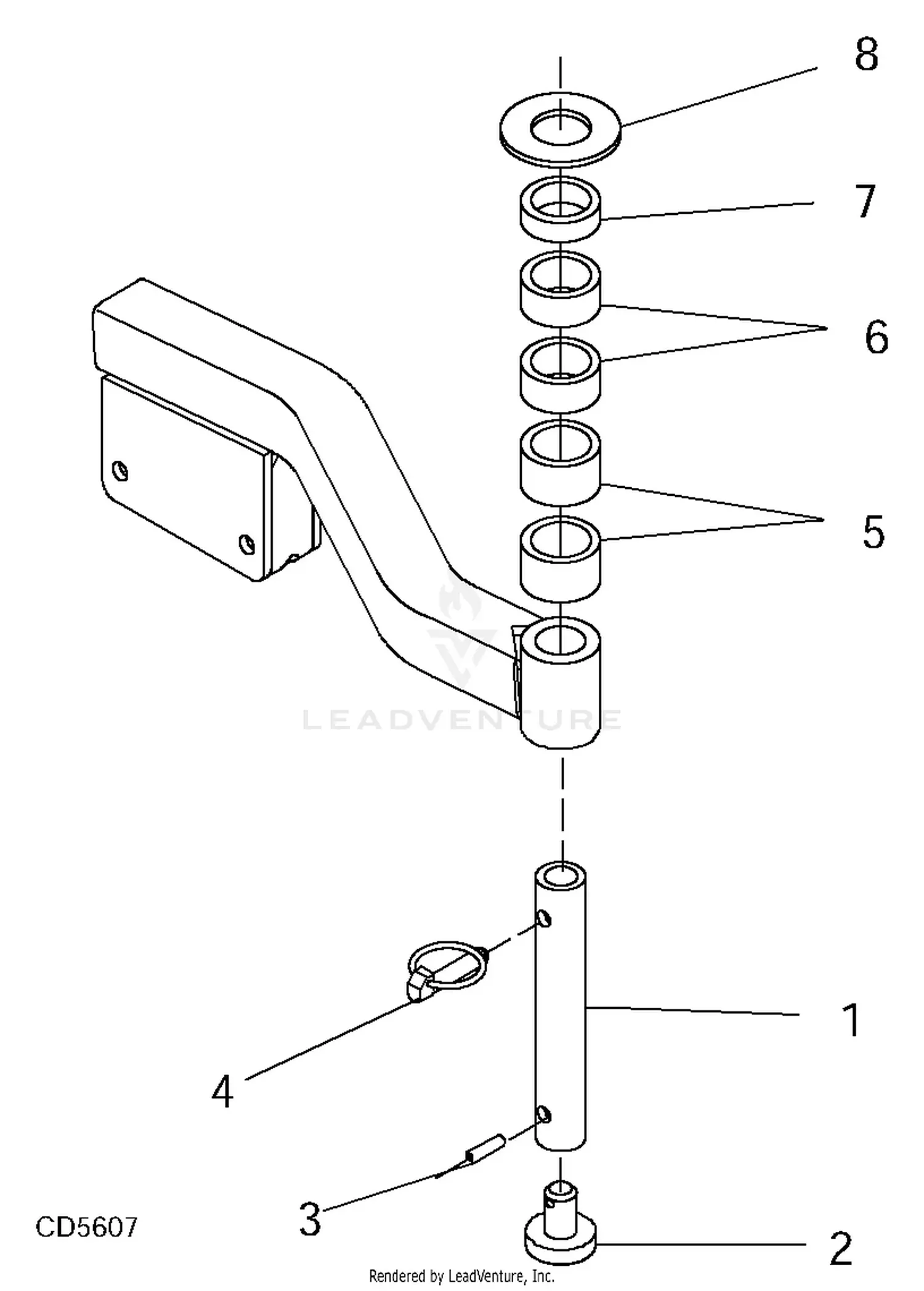 WOODS OE 12731RP Genuine Replaceent Gearbox Shaft And Gear For