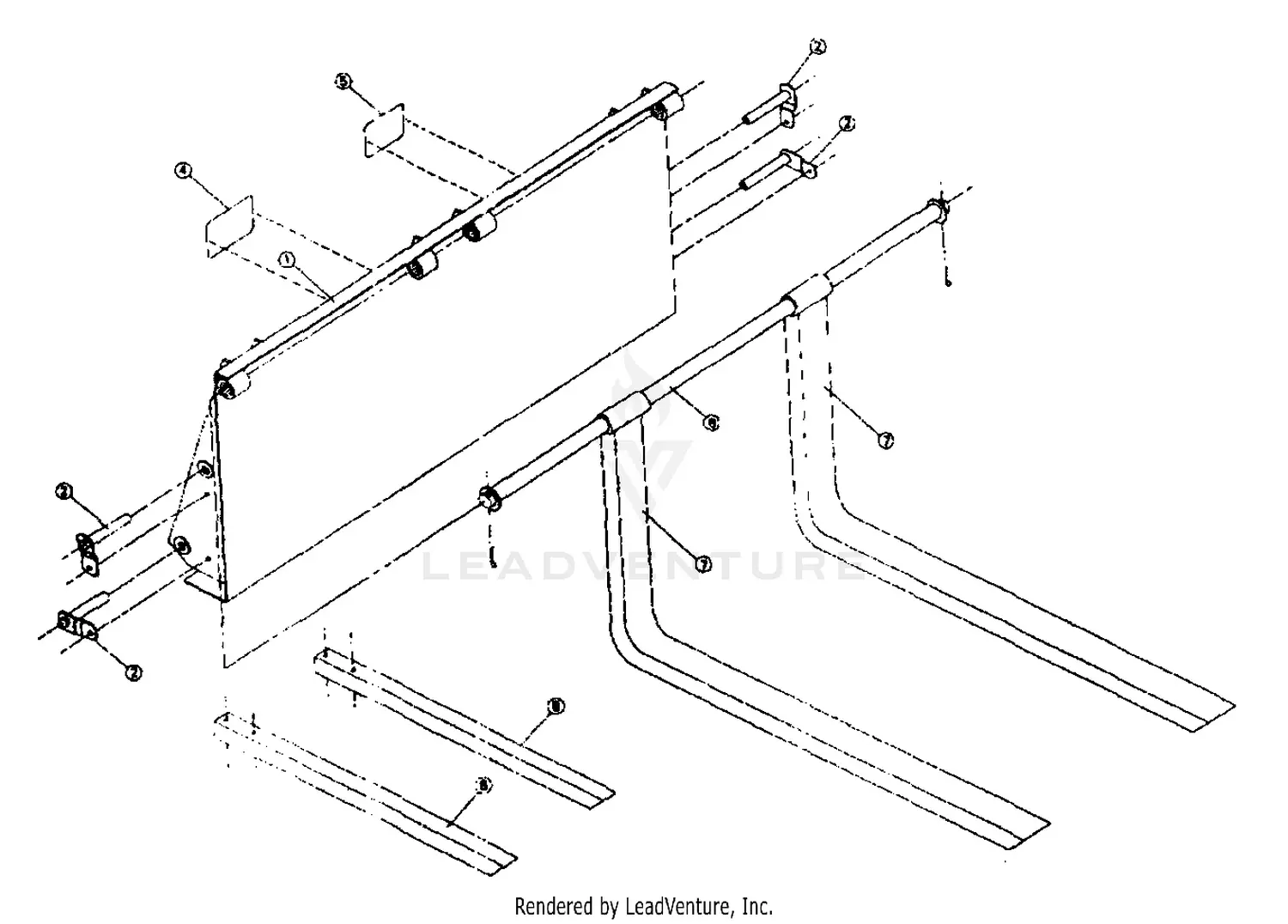yud2ページ Woods 105 Loader Parts Diagrams