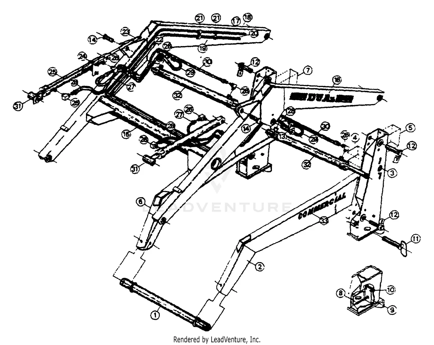 ヨウページ Woods 107 Loader Parts Diagrams
