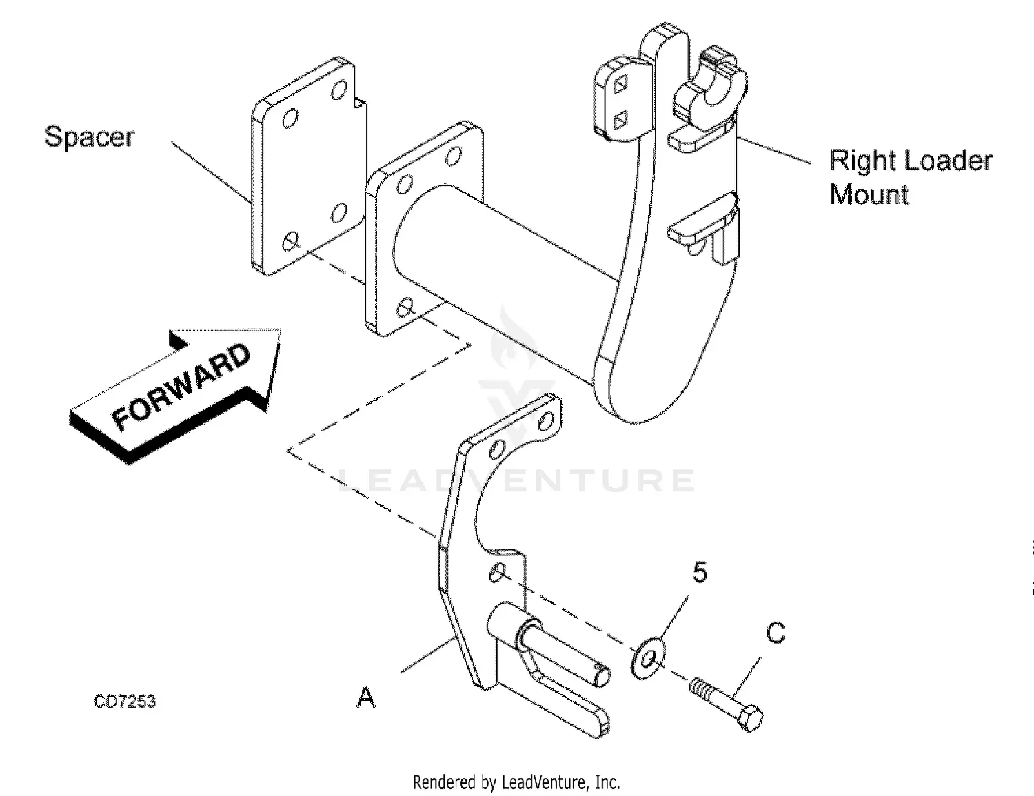 Woods LS84 Loader Parts Diagrams