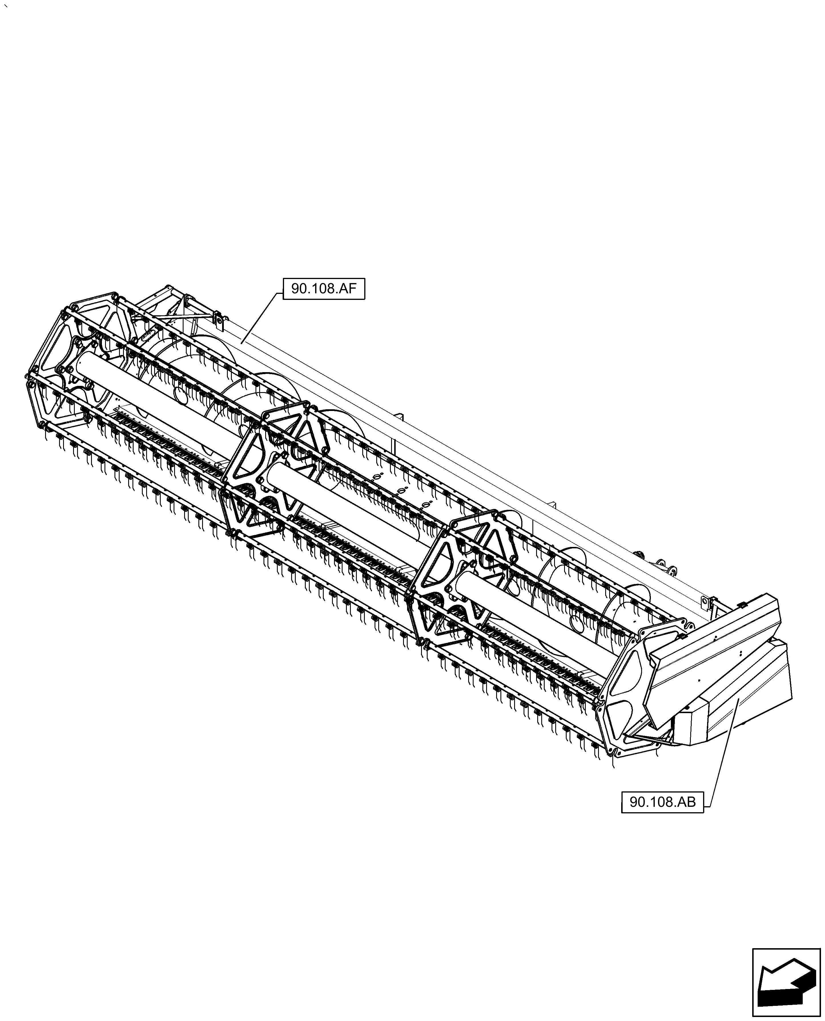 Case IH 2060-15 - GRAIN HEADER (CHN)(05/14 - ) Parts Diagrams