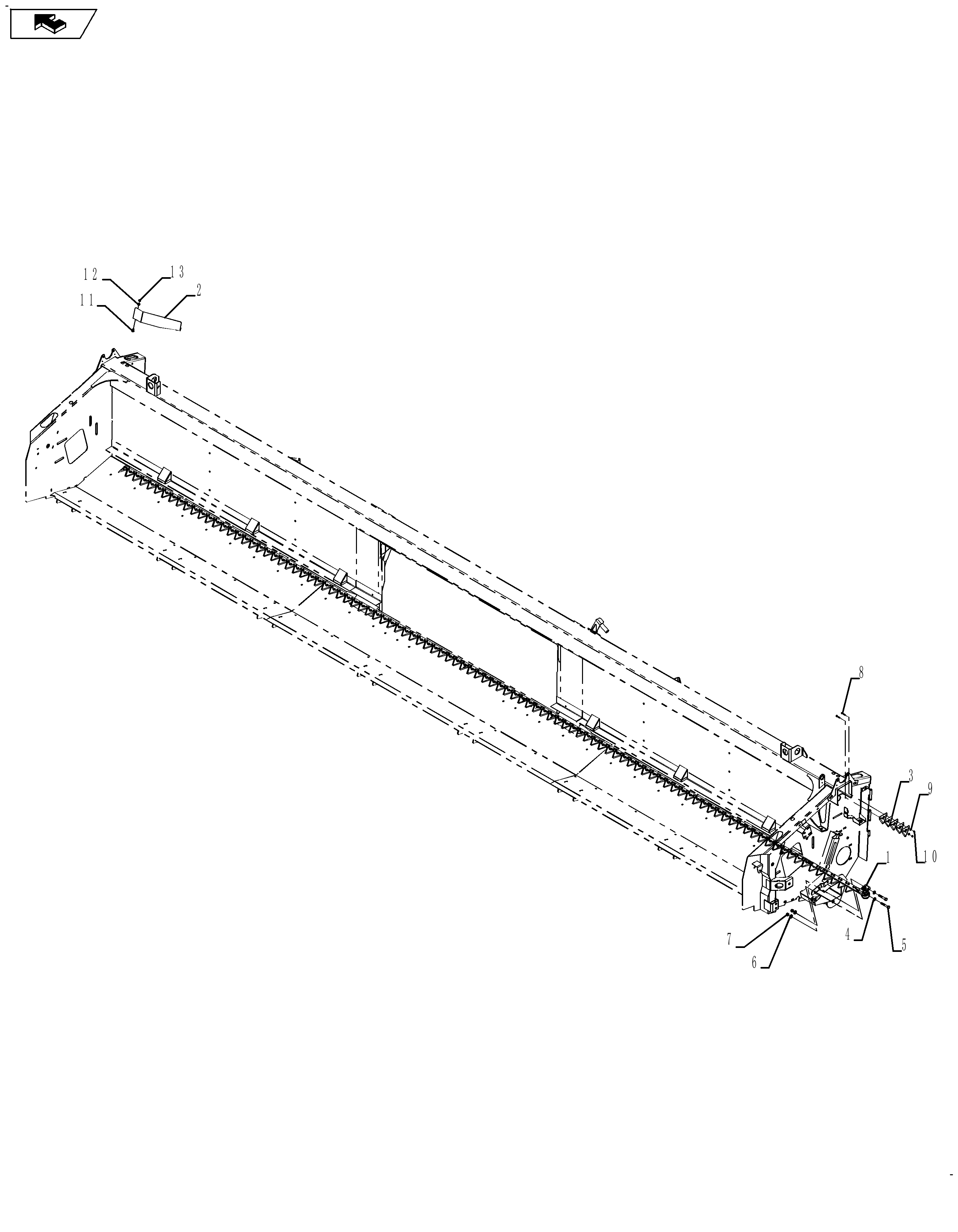 Case IH 3020-20 - FLEXIBLE GRAIN HEADER(01/11 - ) Parts Diagrams