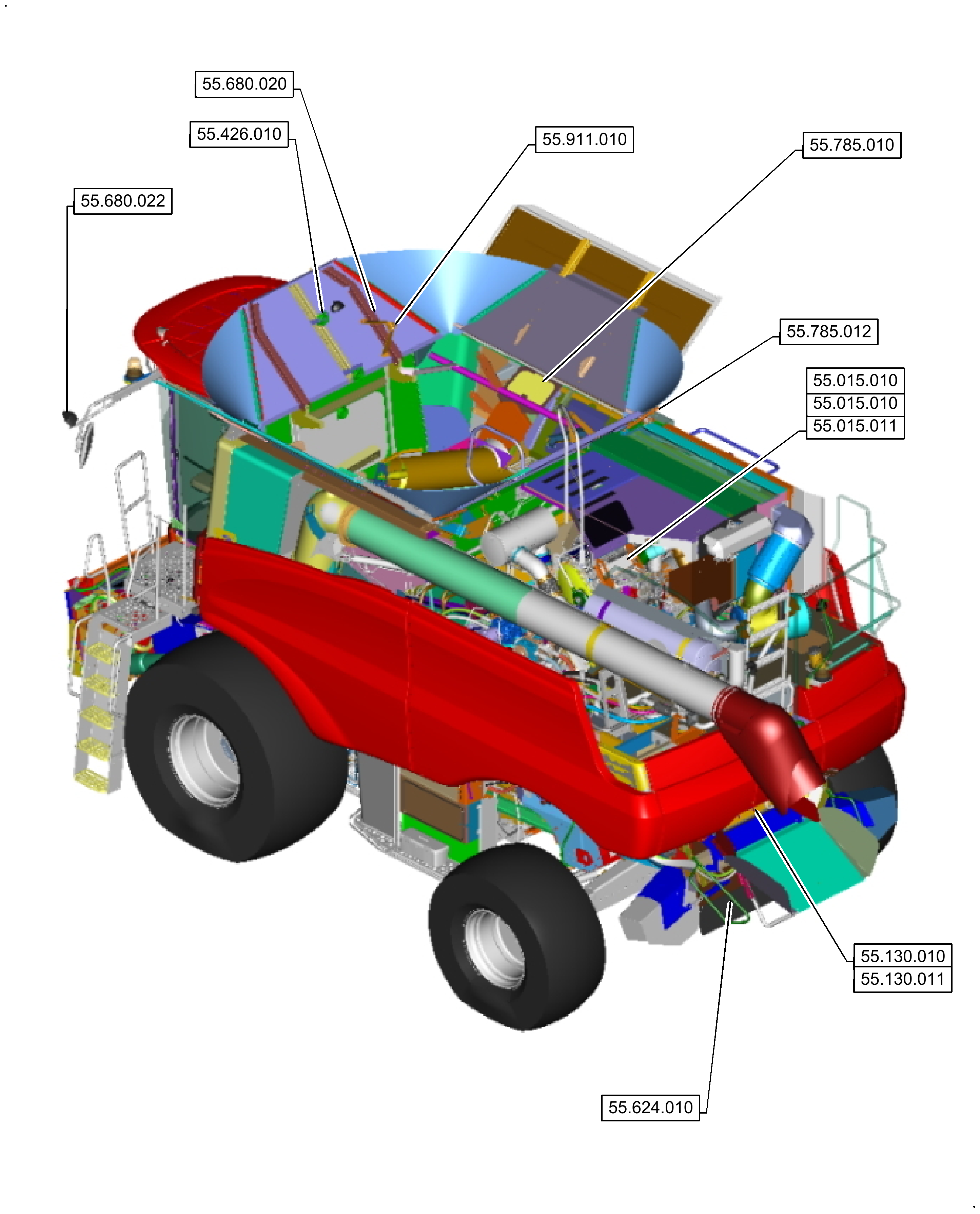 Case IH 8250 - MY20 COMBINE TIER 4B (NA)(09/19 - ) Parts Diagrams