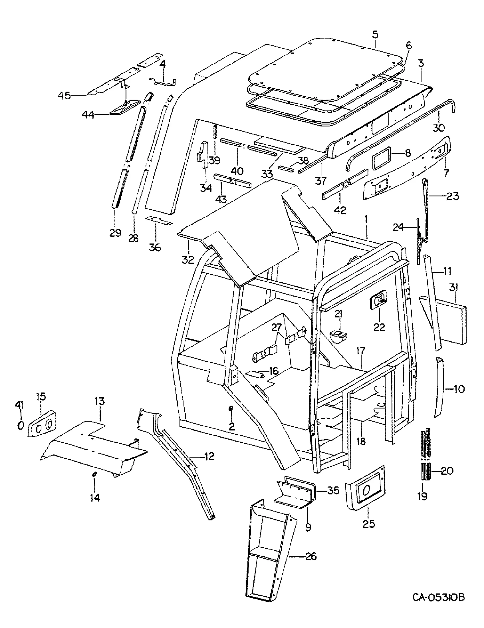 minato ICウォッシャーパーツ トランク内装① Case IH 886 - INTERNATIONAL DIESEL TRACTOR(01/76 - 12/80