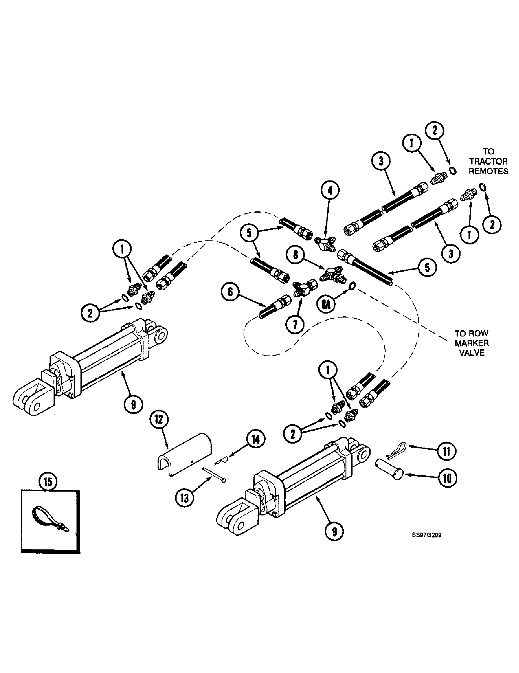 ＯＯＯ　脚部分 Case IH 900 - CASE IH PLANTER(01/87 - 12/95) Parts Diagrams