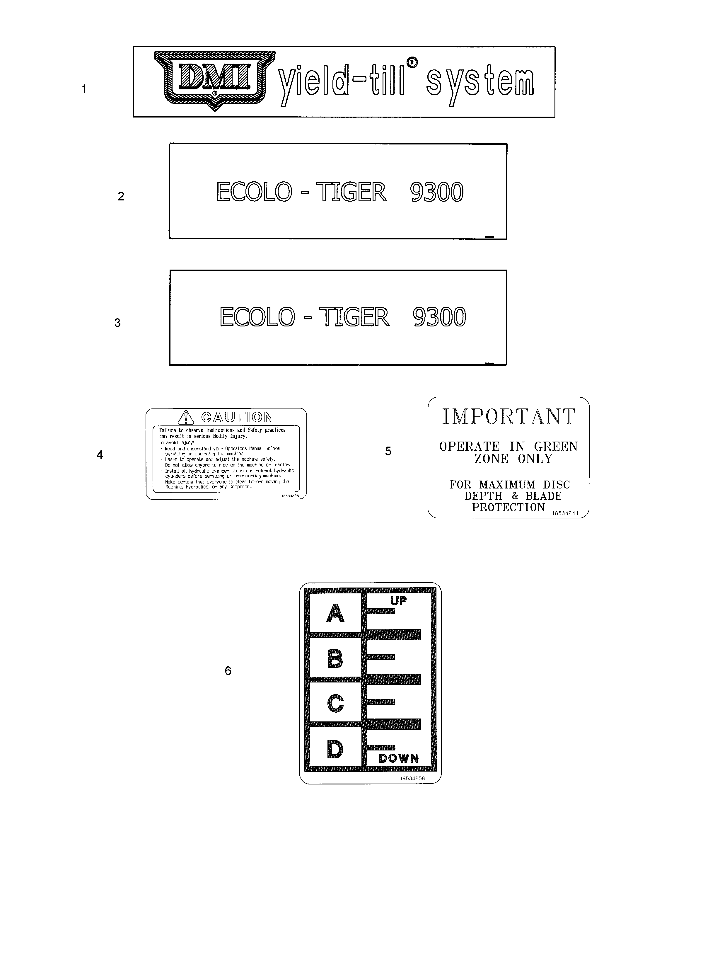 Case IH 9300 - DMI ECOLO-TIGER DISK RIPPER(01/98 - 12/06) Parts