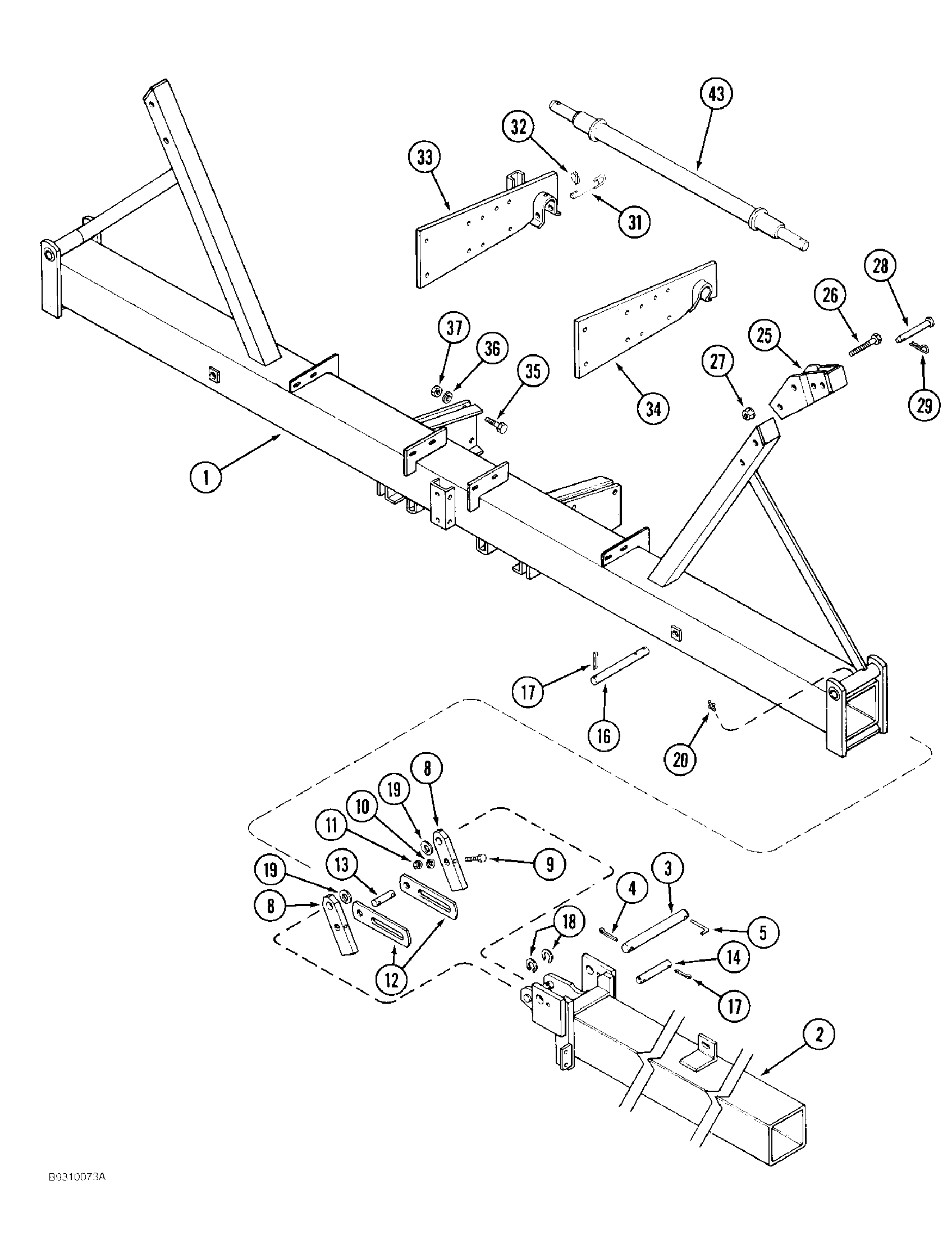 か✳️子ページ Case IH 950 - CASE IH SEMI-MOUNTED PLANTER(11/93 - 12/95) Parts
