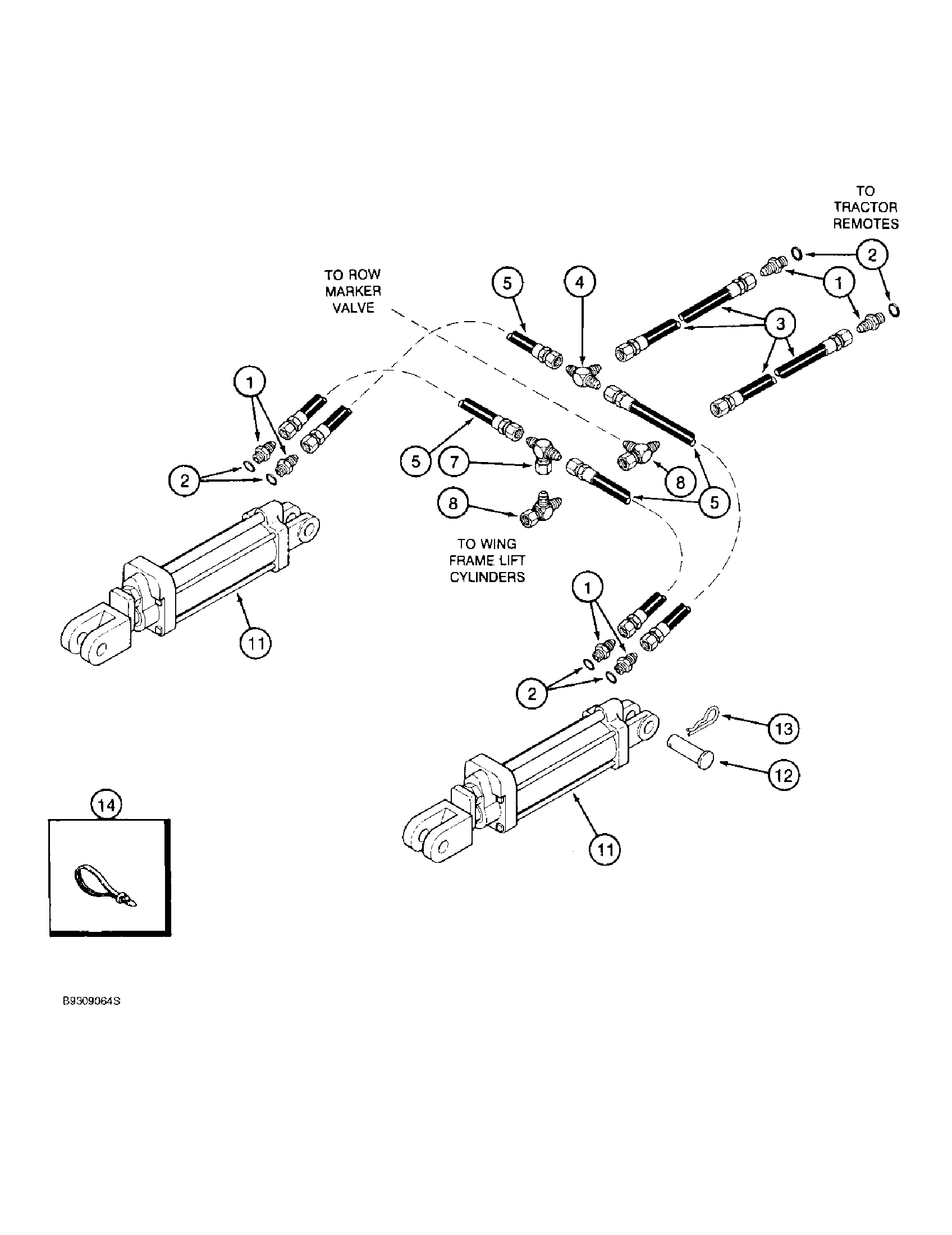 Case IH 955 - CASE IH MOUNTED PLANTER(10/95 - 12/99) Parts Diagrams