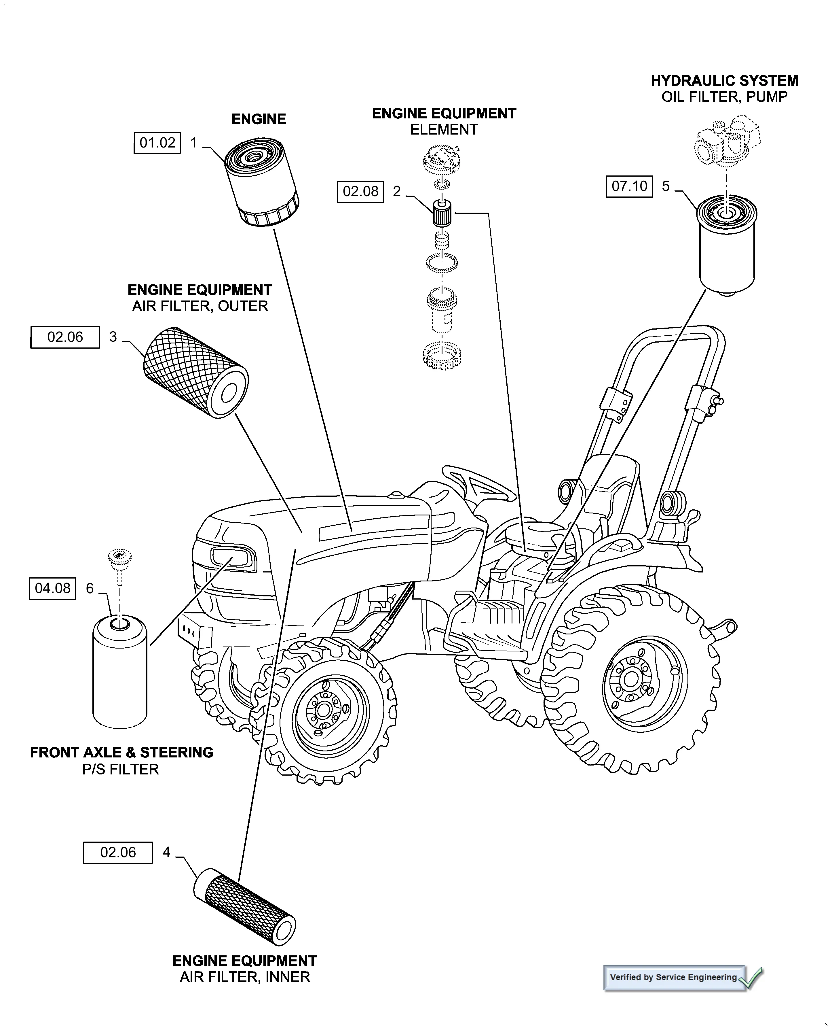 Case IH DX45 - CASE IH COMPACT TRACTOR - PIN # HBA0005007 & ABOVE