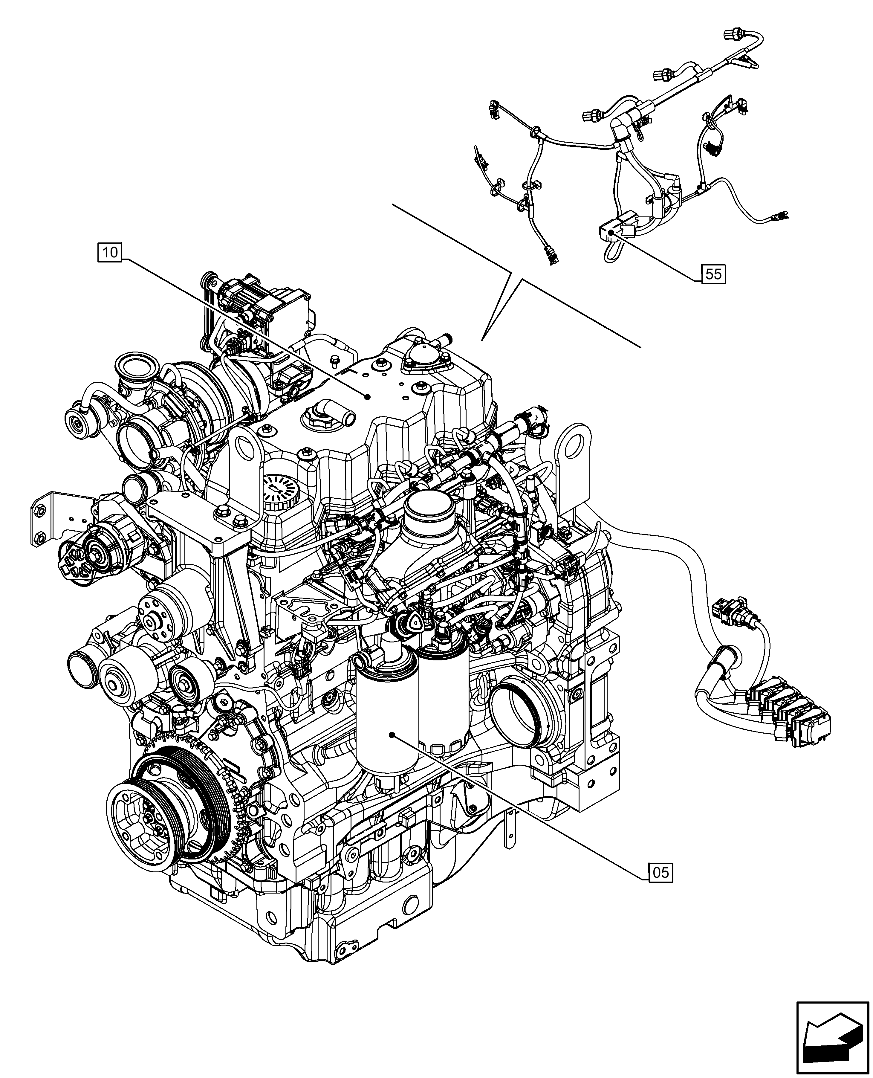 Case IH F4DGE413D V002 - ENGINE PN 5802543939 - 98KW(12/18