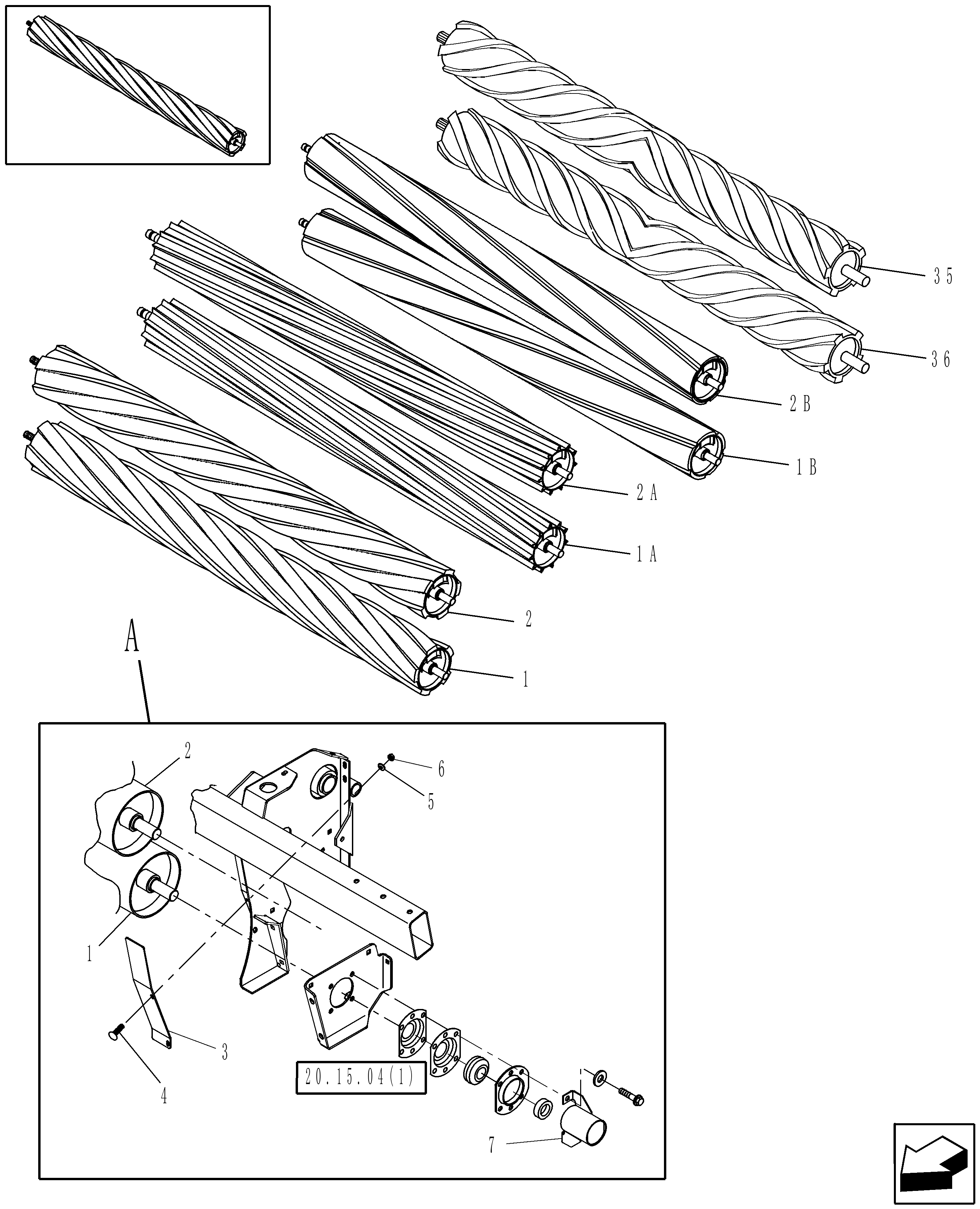Case IH HDX182 - 18 FT. SICKLE HEADER(12/02 - ) Parts Diagrams